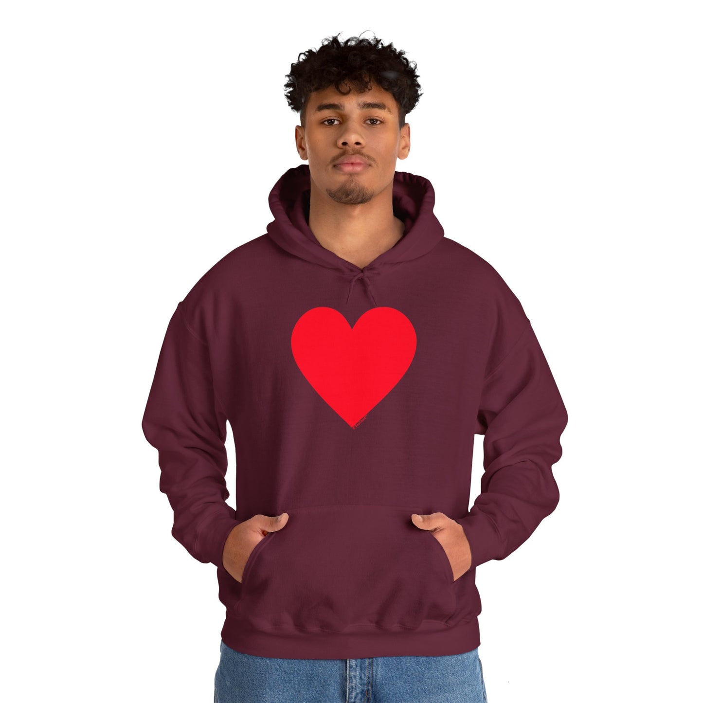 TOOLOUD Big Red Heart Valentine's Day Dark Unisex Hoodie Sweatshirt