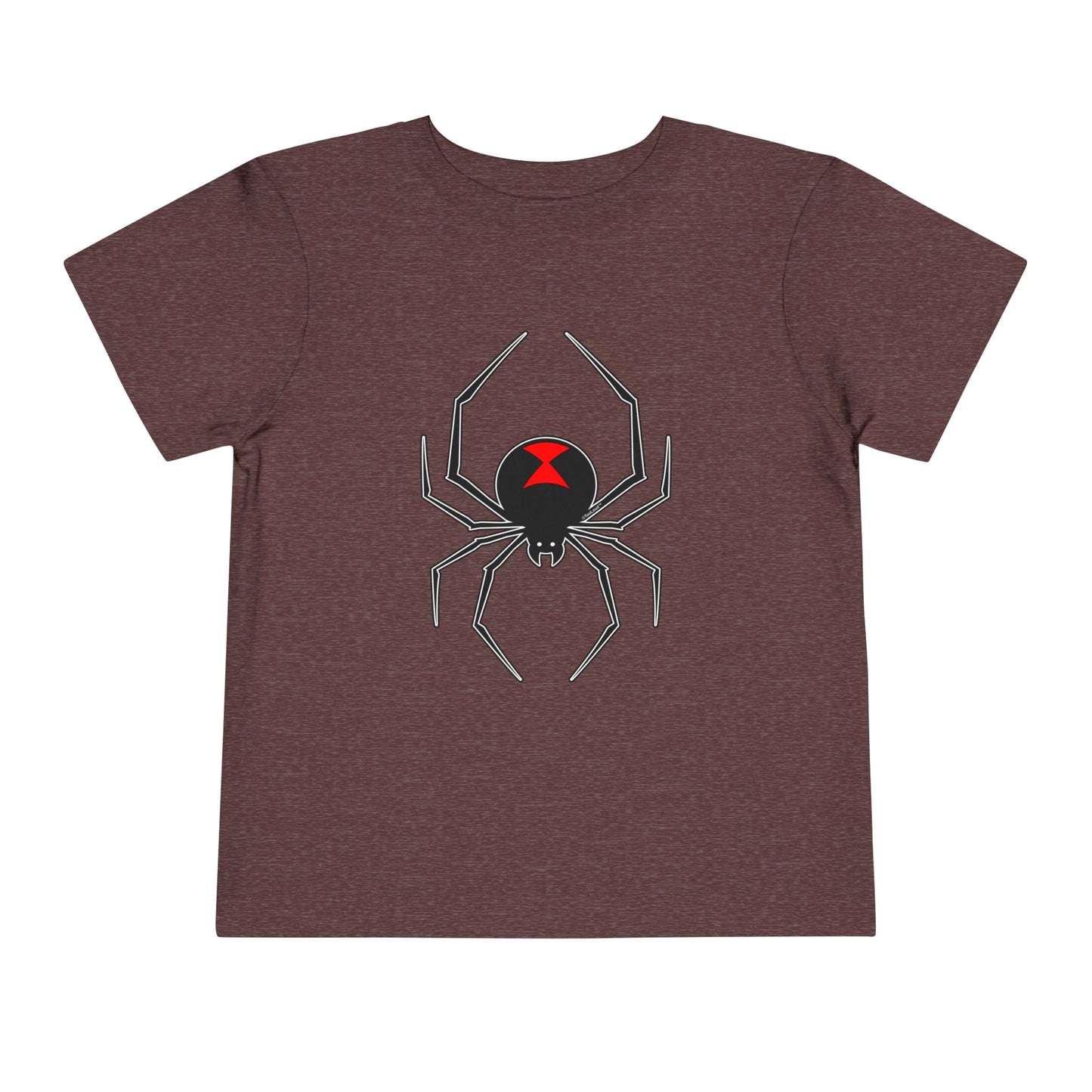 Black Widow Spider Design Toddler Dark T-Shirt by TOOLOUD