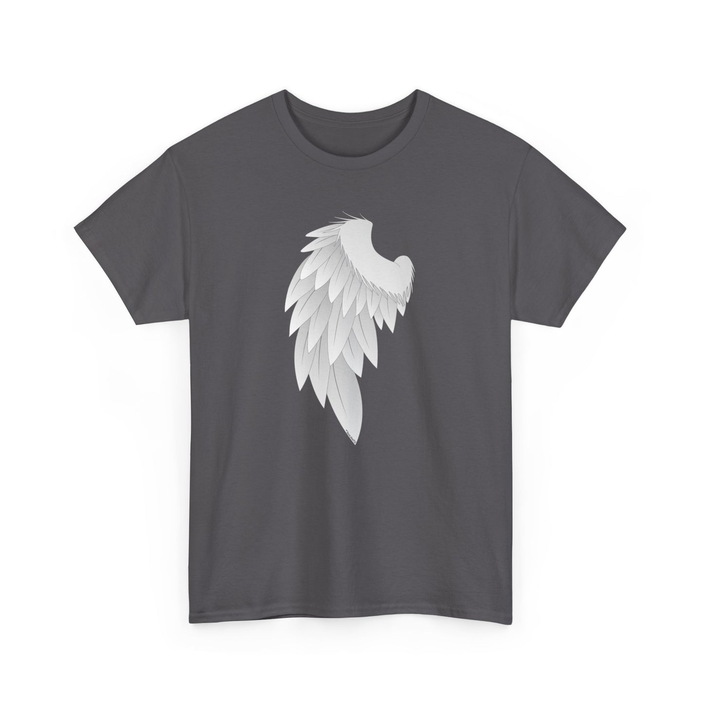 Single Left Angel Wing Design - Adults Dark T-Shirt by TOOLOUD