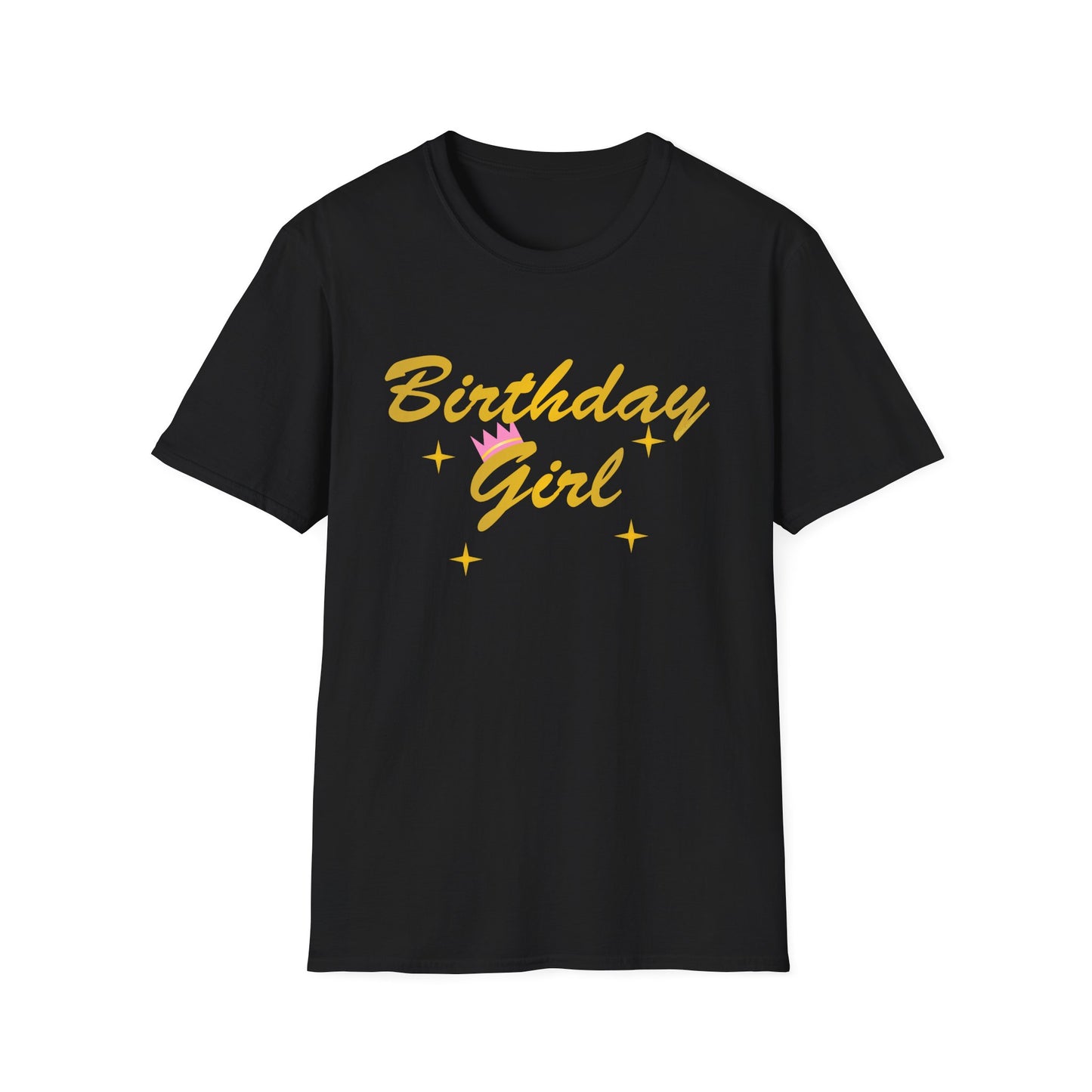Birthday Girl Text Adult Dark T-Shirt by TOOLOUD