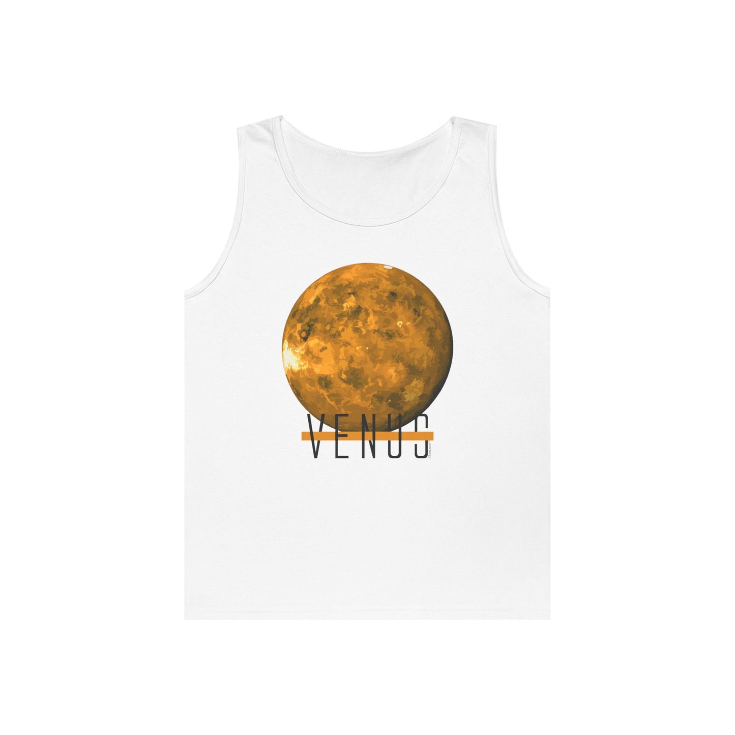 Planet Venus Text Adult Loose Tank Top by TOOLOUD