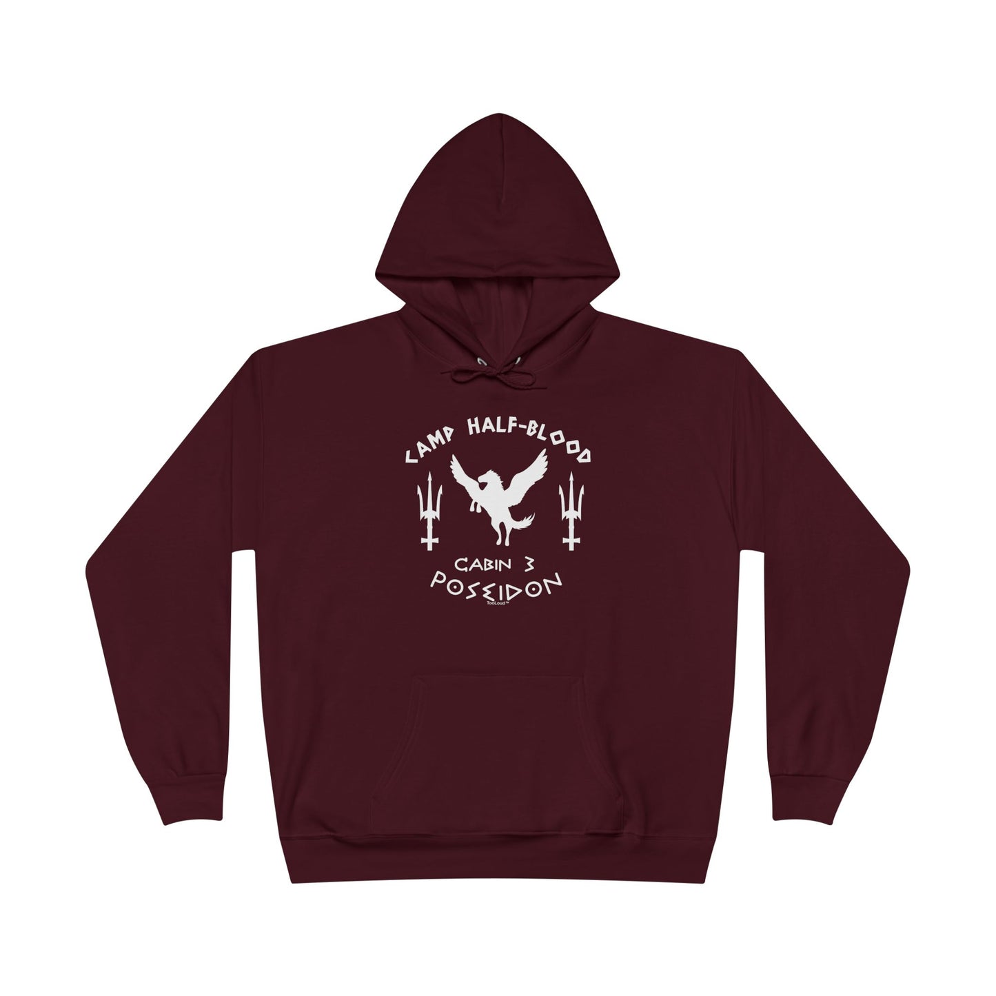 Cabin 3 Poseidon Camp Half Blood Dark Adult Hoodie Sweatshirt by TOOLOUD