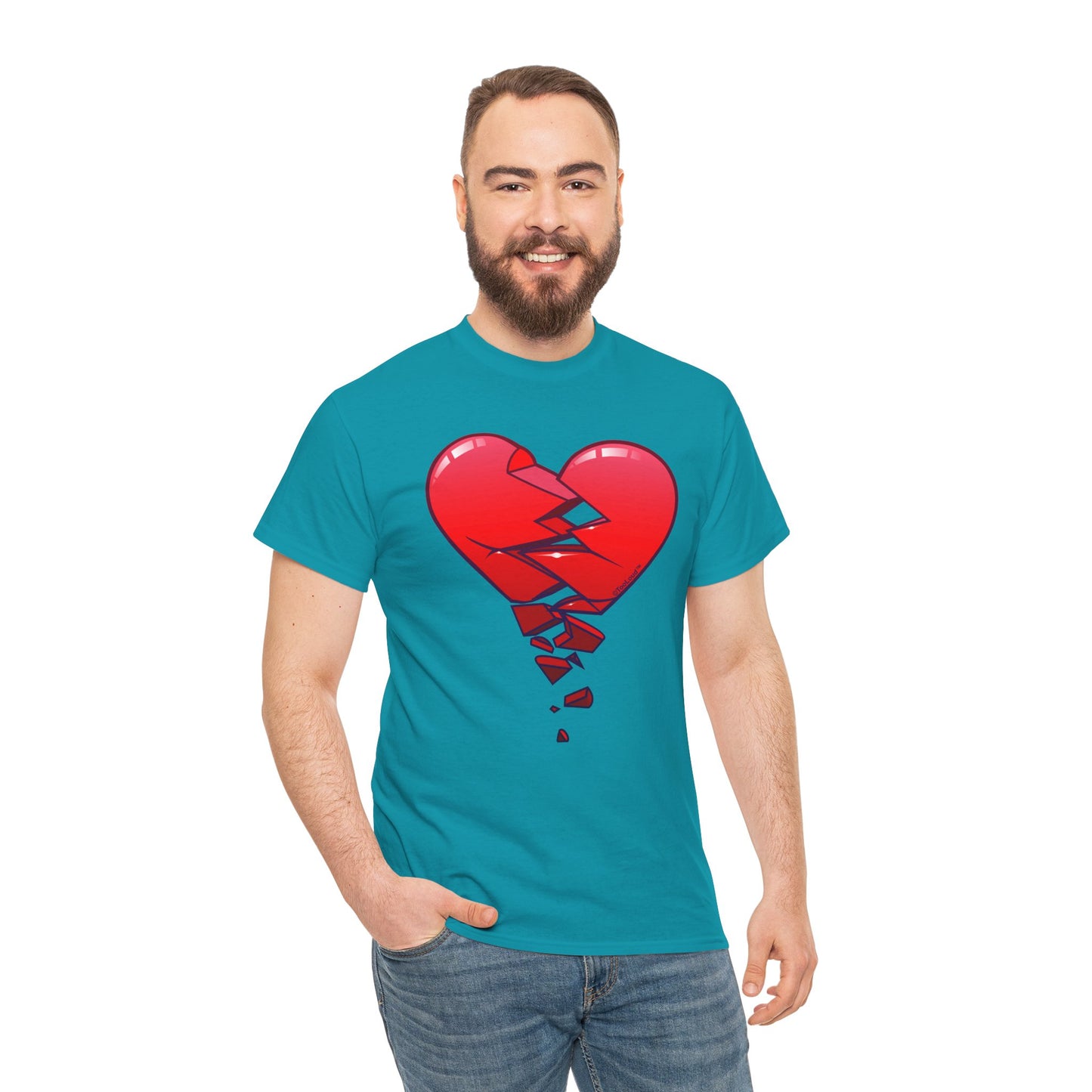 Crumbling Broken Heart Adult Unisex T-Shirt Tee