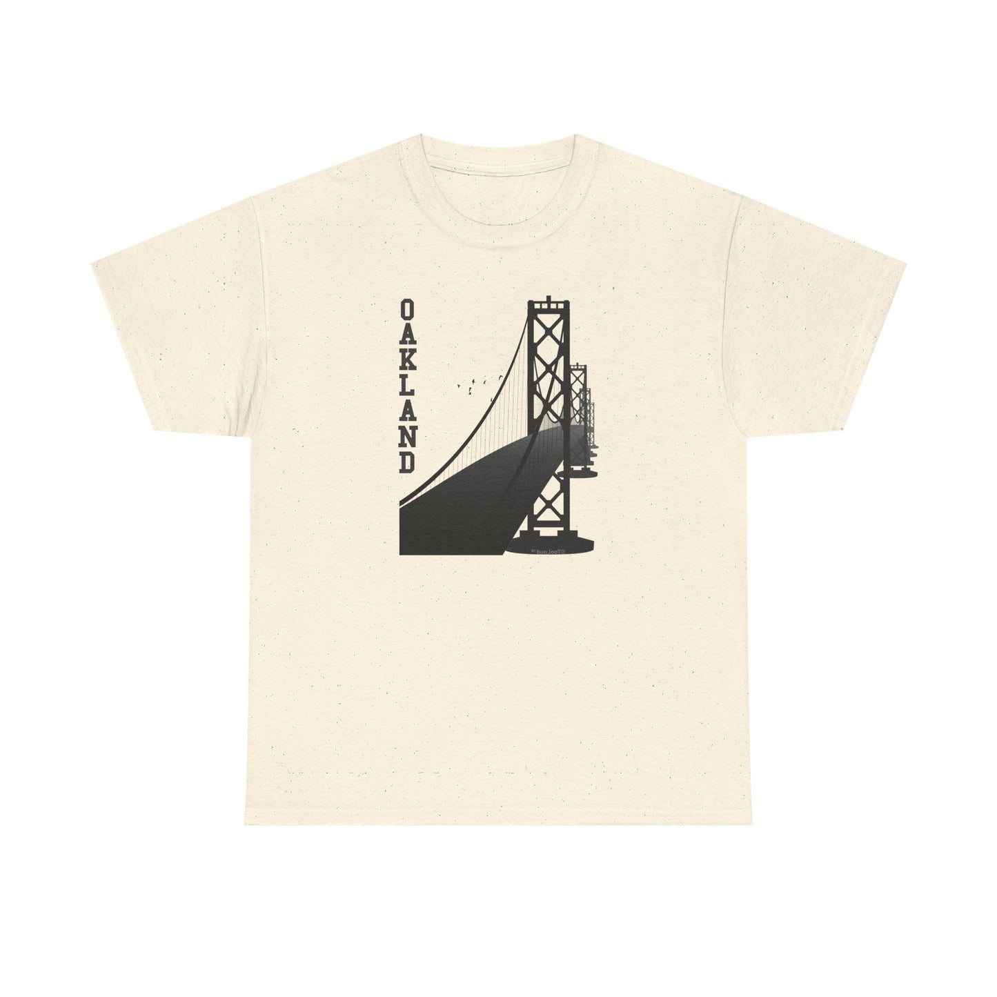 Oakland Text Bay Bridge - Premium Adult T-Shirt State Collection by TOOLOUD