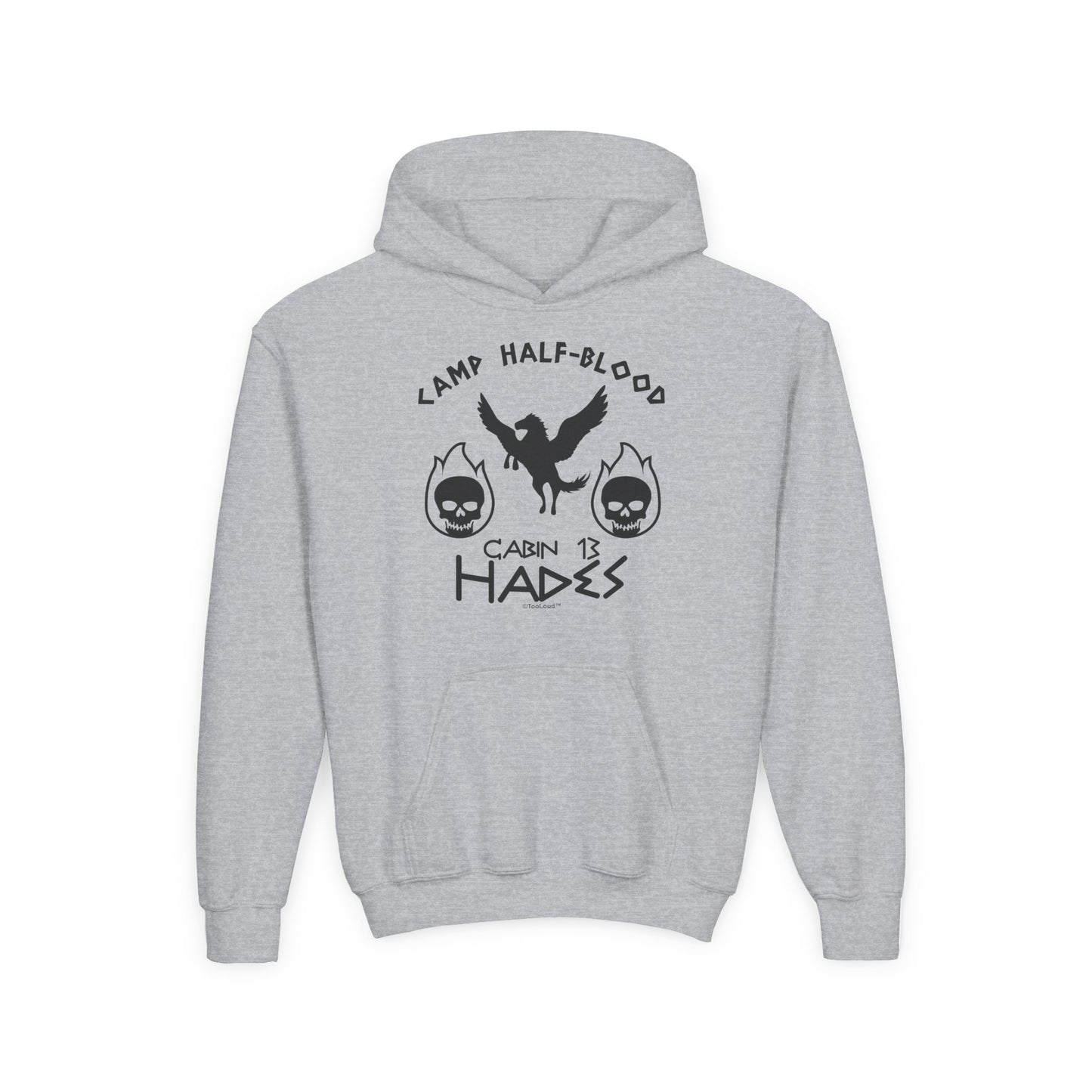 Cabin 13 Hades Camp Half Blood Youth Children's Hoodie by TOOLOUD