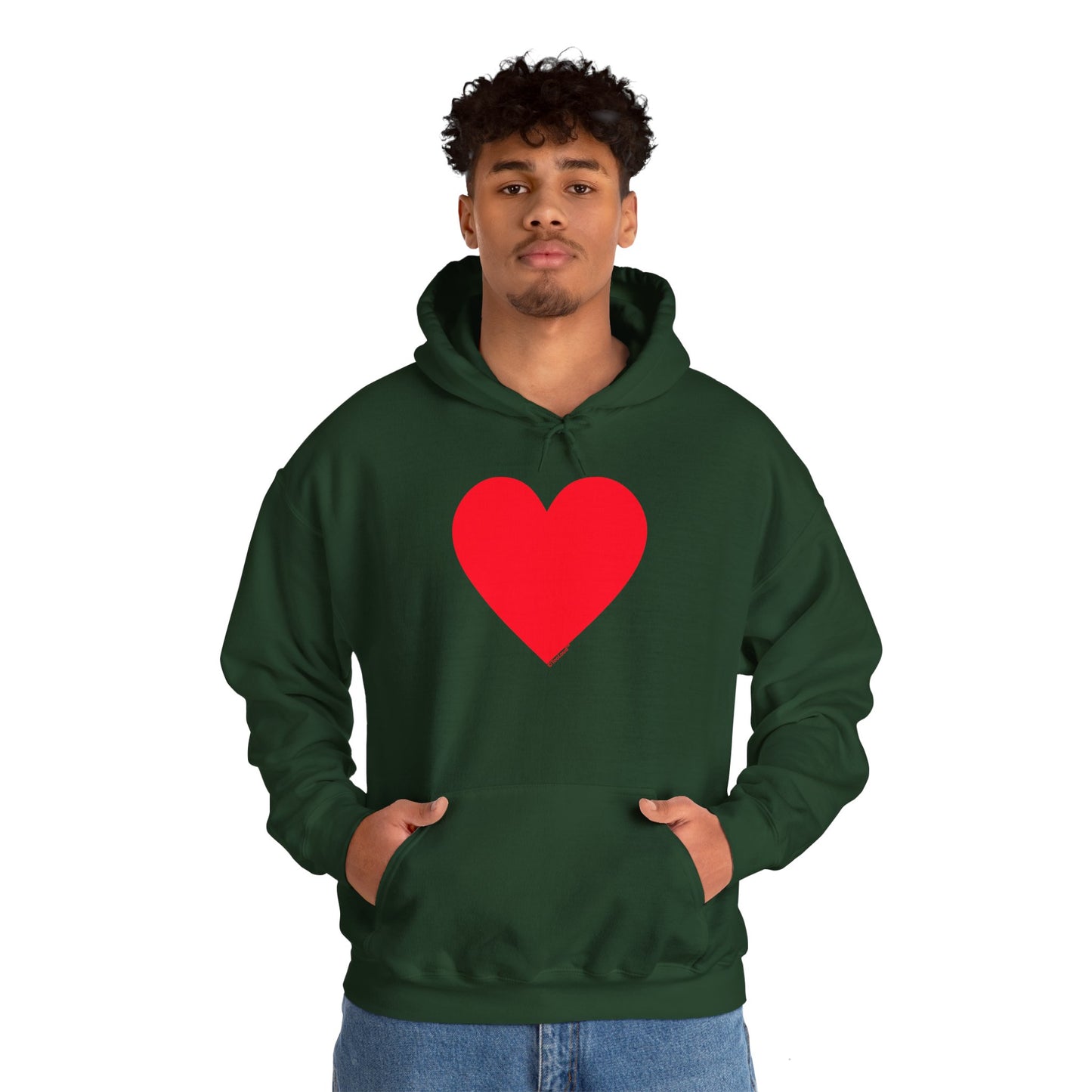 TOOLOUD Big Red Heart Valentine's Day Dark Unisex Hoodie Sweatshirt