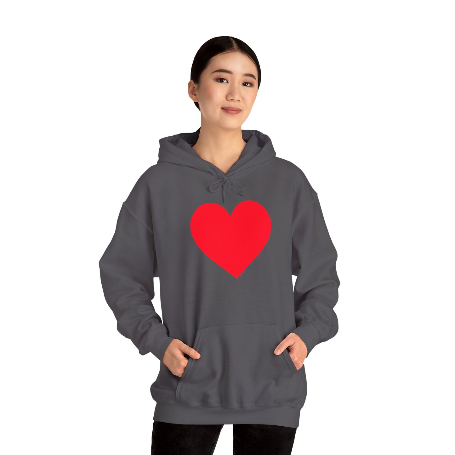 TOOLOUD Big Red Heart Valentine's Day Dark Unisex Hoodie Sweatshirt