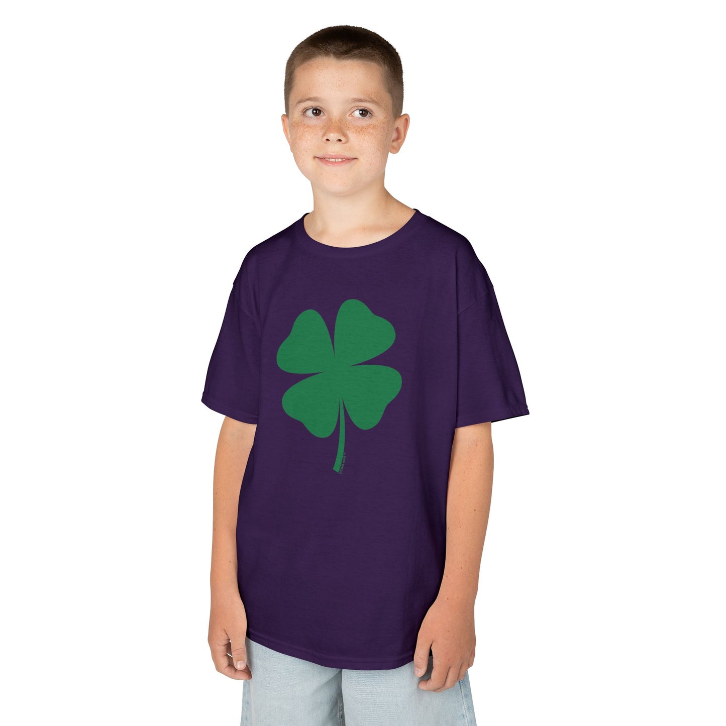 Lucky Four Leaf Clover St. Patrick's Day Children's T-Shirt by TOOLOUD