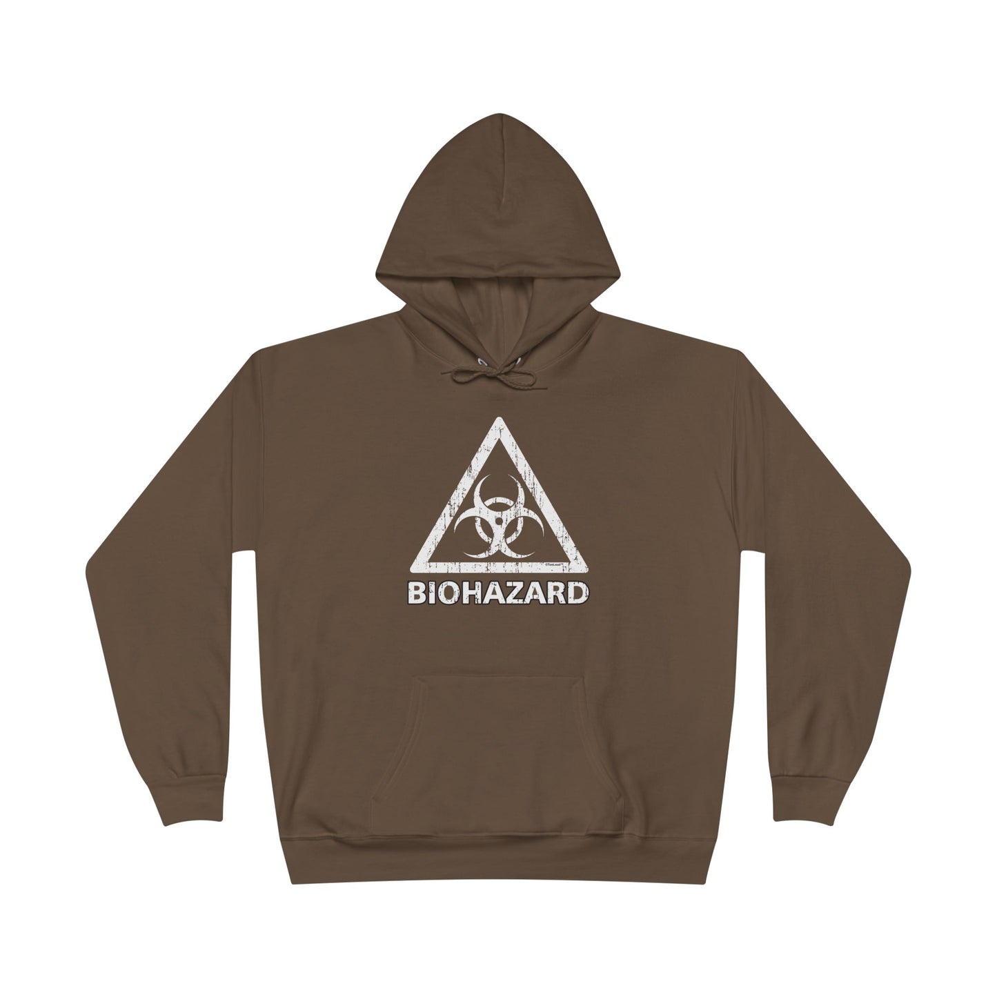 Biohazard Sign Distressed Dark Pullover Hoodie Sweatshirt by TOOLOUD