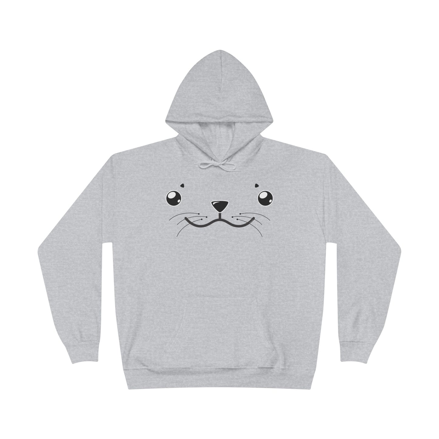 Kyu-T Face - Sealie the Cute Seal Unisex Hoodie Sweatshirt by TOOLOUD