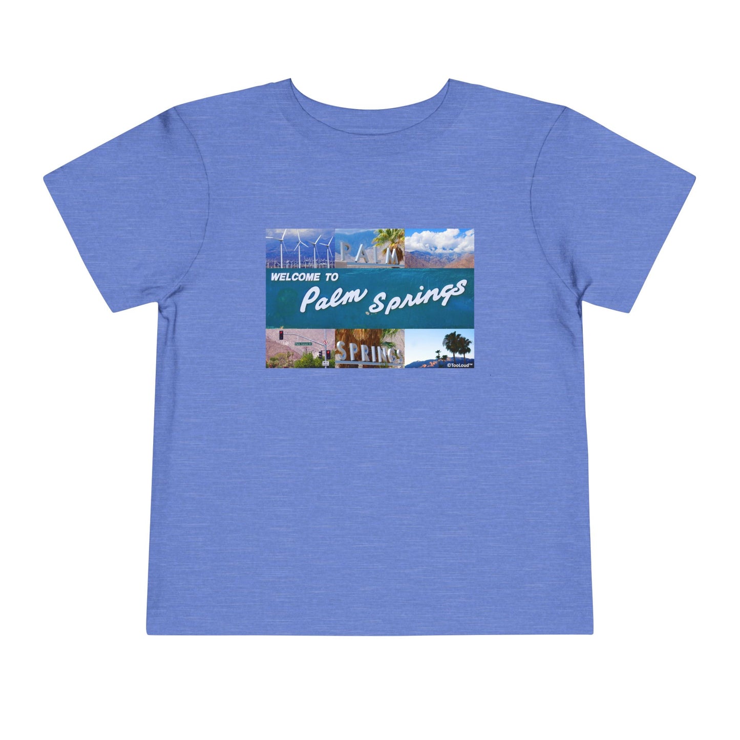 Welcome to Palm Springs Collage Toddler T-Shirt by TOOLOUD