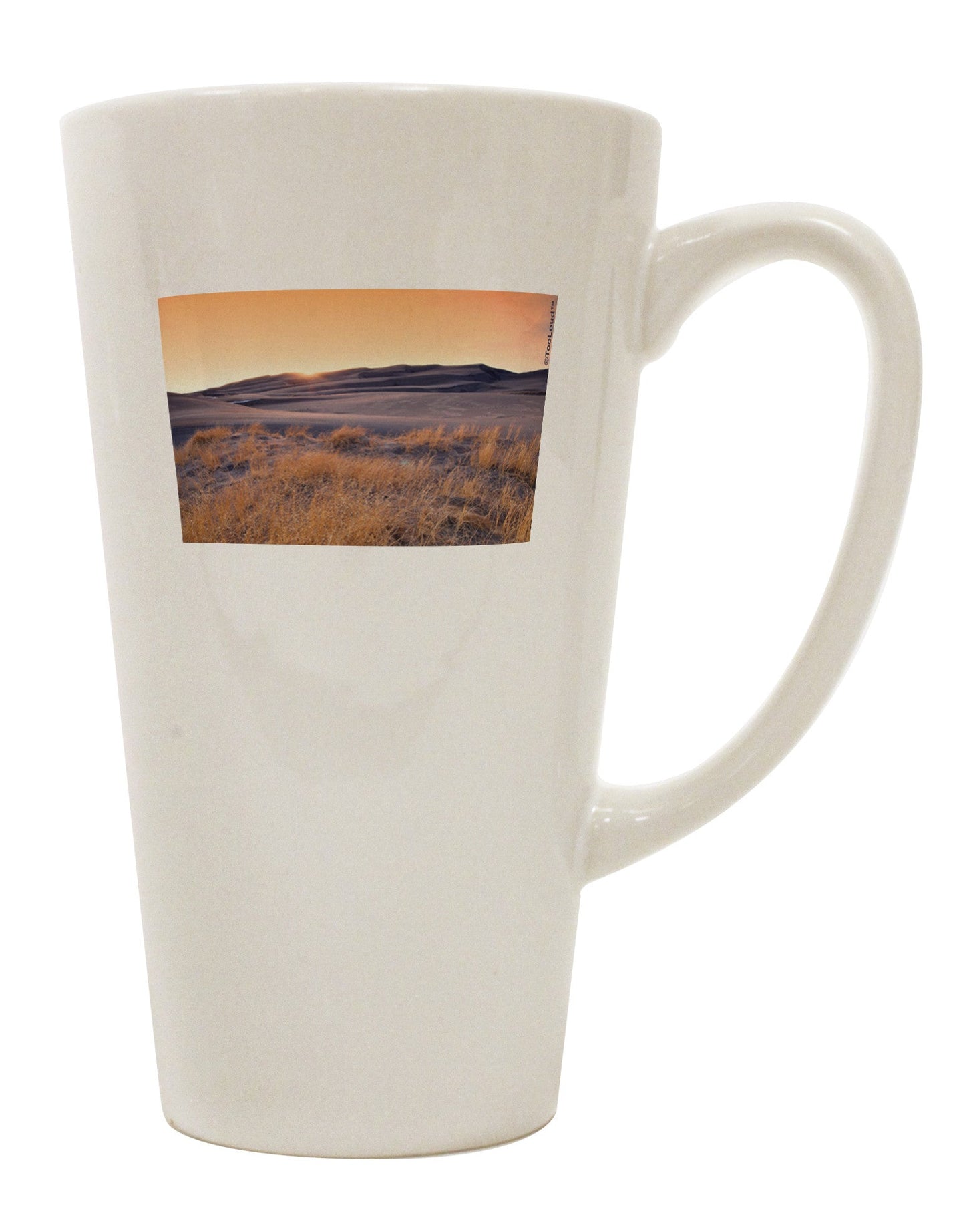 16 Ounce Conical Latte Coffee Mug - Expertly Crafted for Colorado Sand Dunes Enthusiasts - TooLoud-Conical Latte Mug-TooLoud-White-Davson Sales
