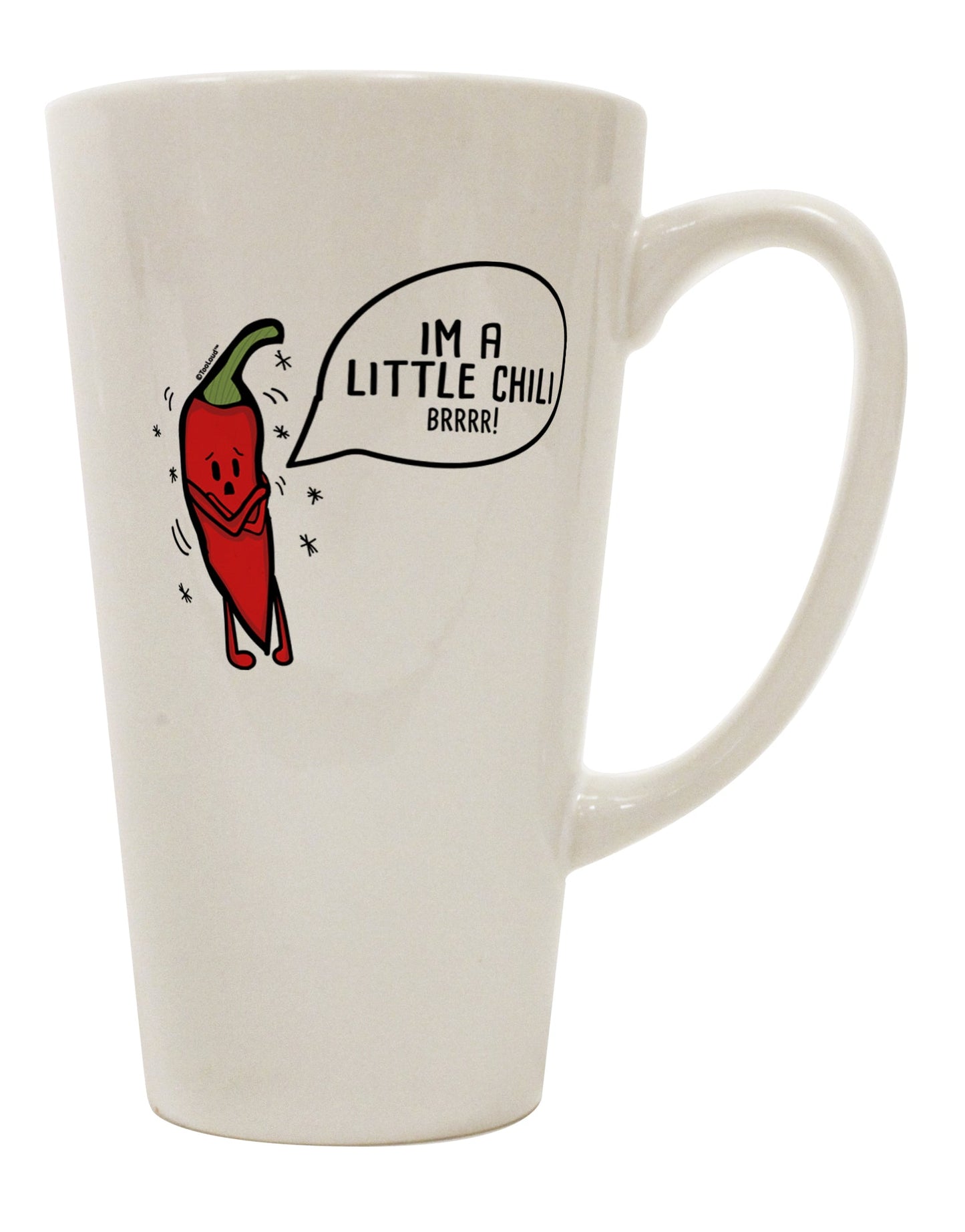 16 Ounce Conical Latte Coffee Mug - Expertly Crafted for Drinkware Enthusiasts-Conical Latte Mug-TooLoud-Davson Sales