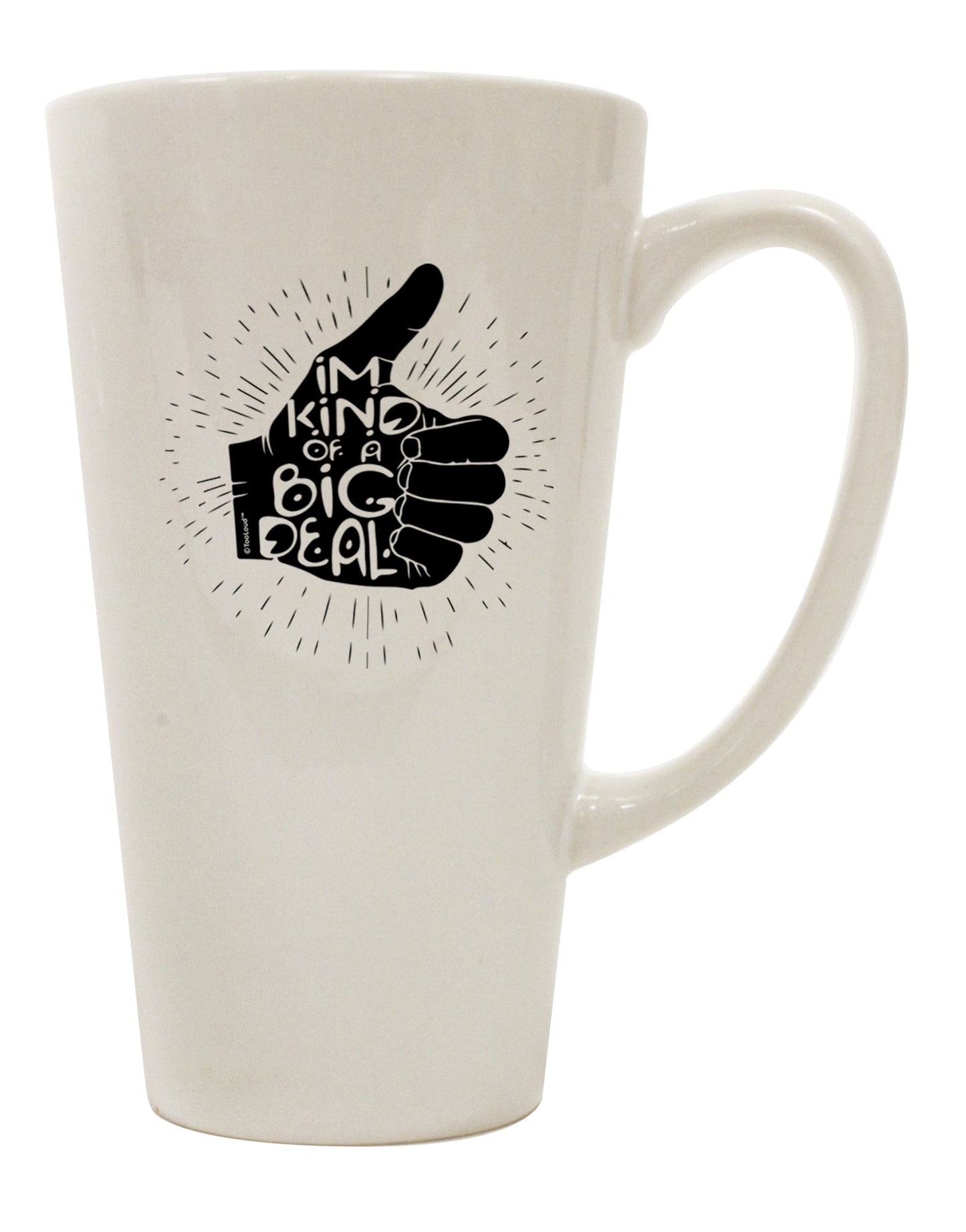 16 Ounce Conical Latte Coffee Mug - Expertly Crafted for Those Who Appreciate Quality Drinkware-Conical Latte Mug-TooLoud-Davson Sales