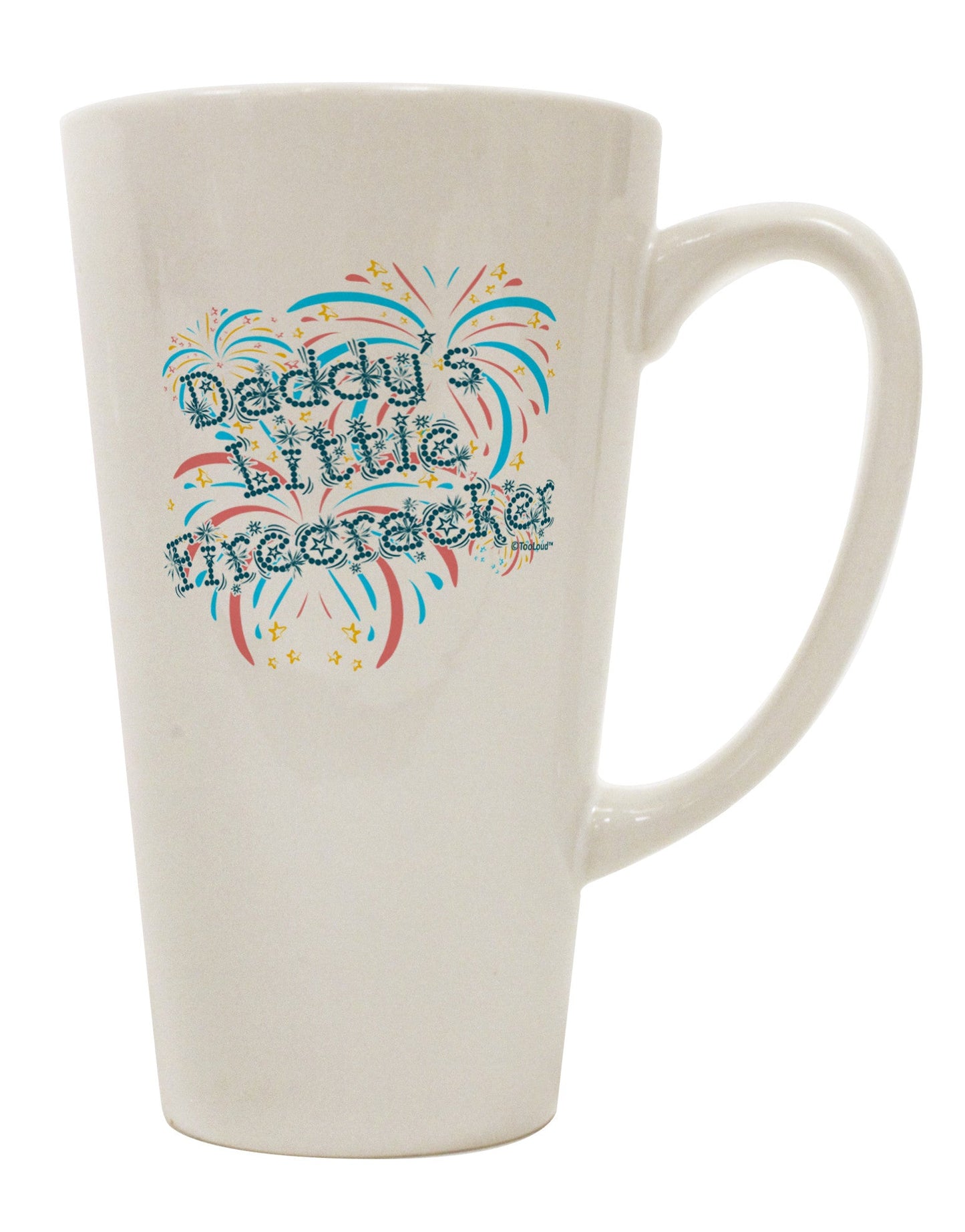 16 Ounce Conical Latte Coffee Mug for Discerning Drinkware Enthusiasts - TooLoud-Conical Latte Mug-TooLoud-White-Davson Sales