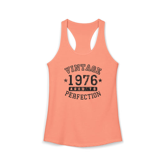 1976 – Vintage Birth Year Women’s Racerback Tank Top by TOOLOUD