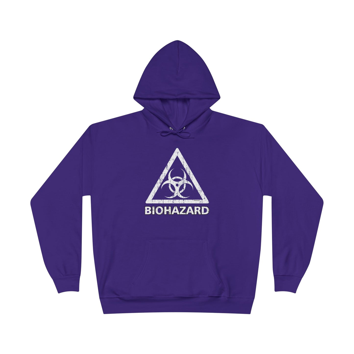 Biohazard Sign Distressed Dark Pullover Hoodie Sweatshirt by TOOLOUD
