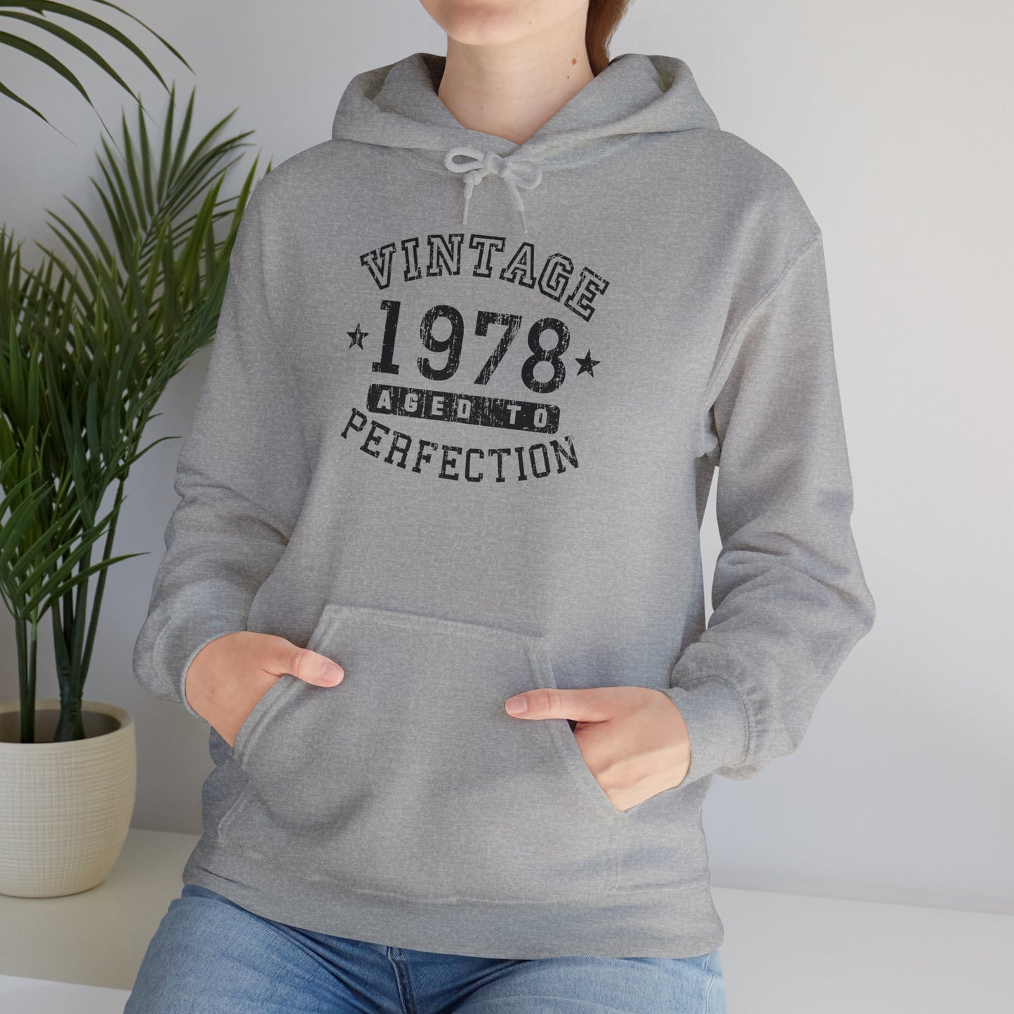 TooLoud 1978 - Vintage Birth Year Unisex Hoodie Sweatshirt