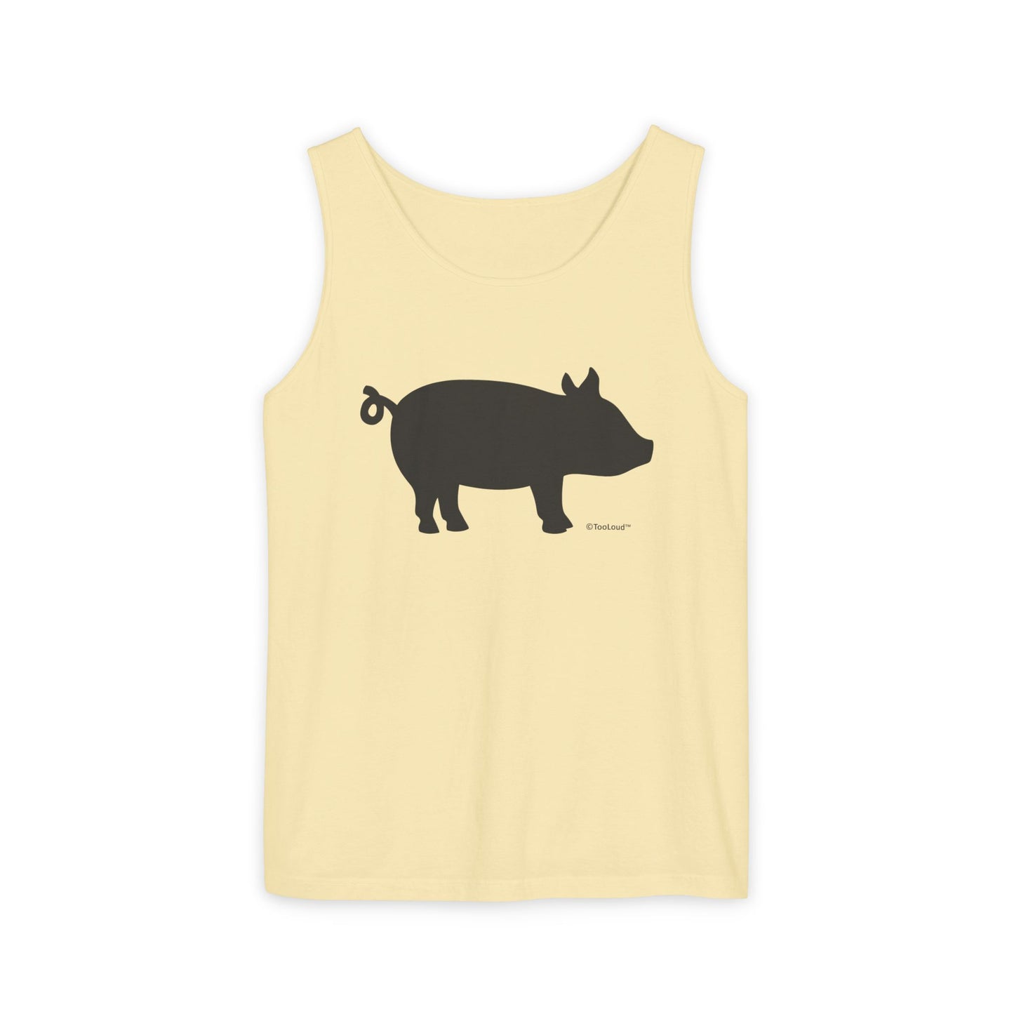 Pig Silhouette Cute Design Adult Loose Tank Top by TOOLOUD