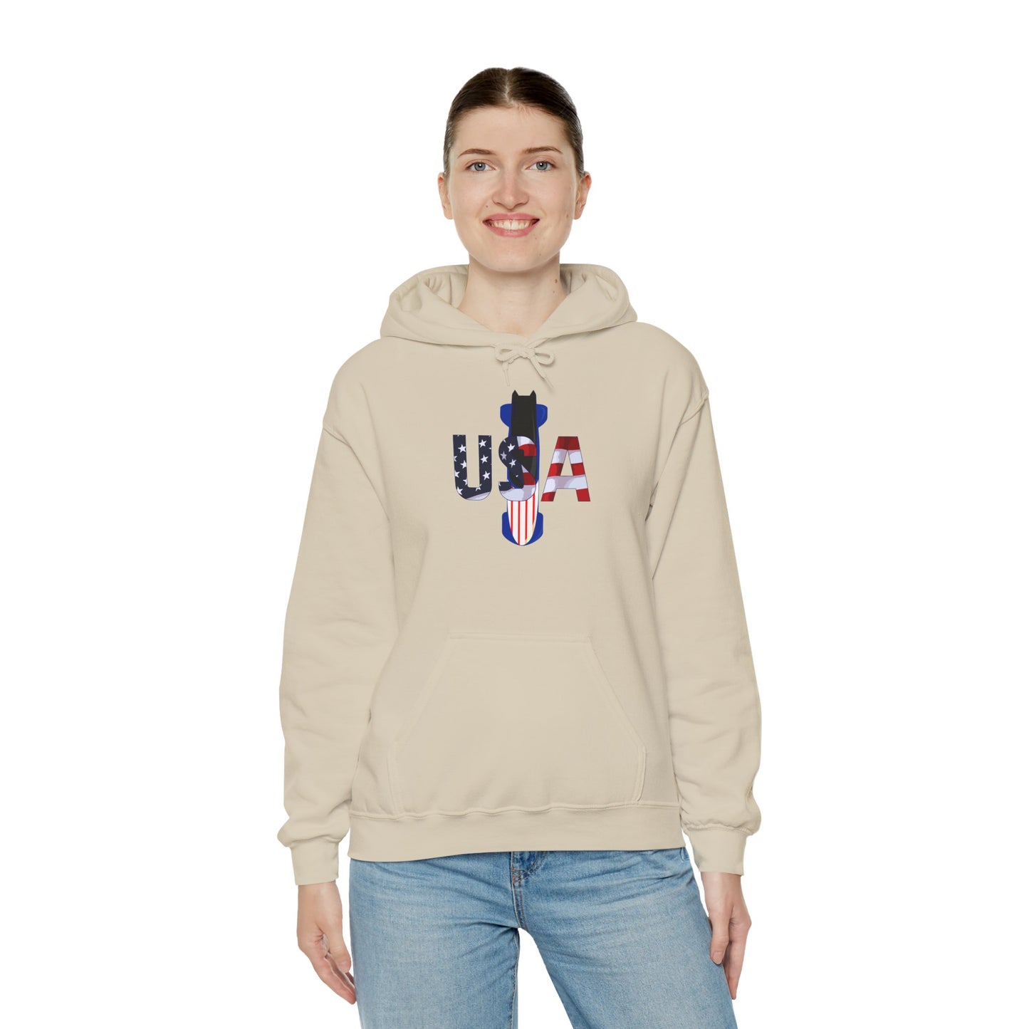 USA Bobsled Hoodie Unisex Sweatshirt by TooLoud