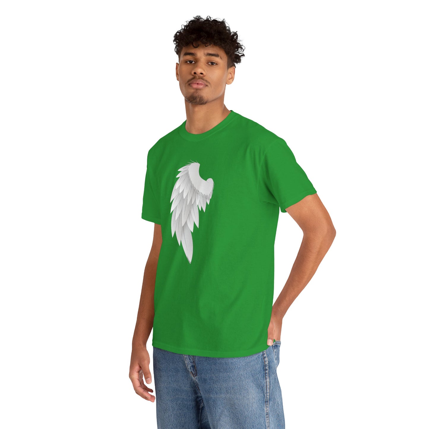 Single Left Angel Wing Design - Adults Dark T-Shirt by TOOLOUD