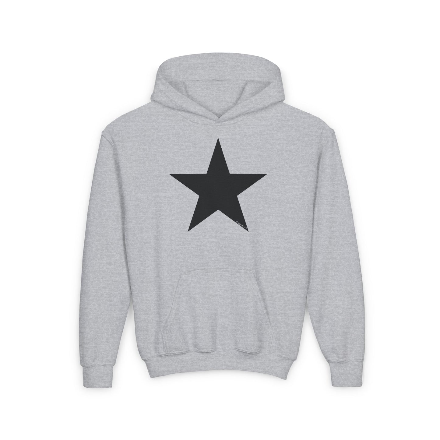 TooLoud Black Star Youth Children’s Hoodie Sweatshirt