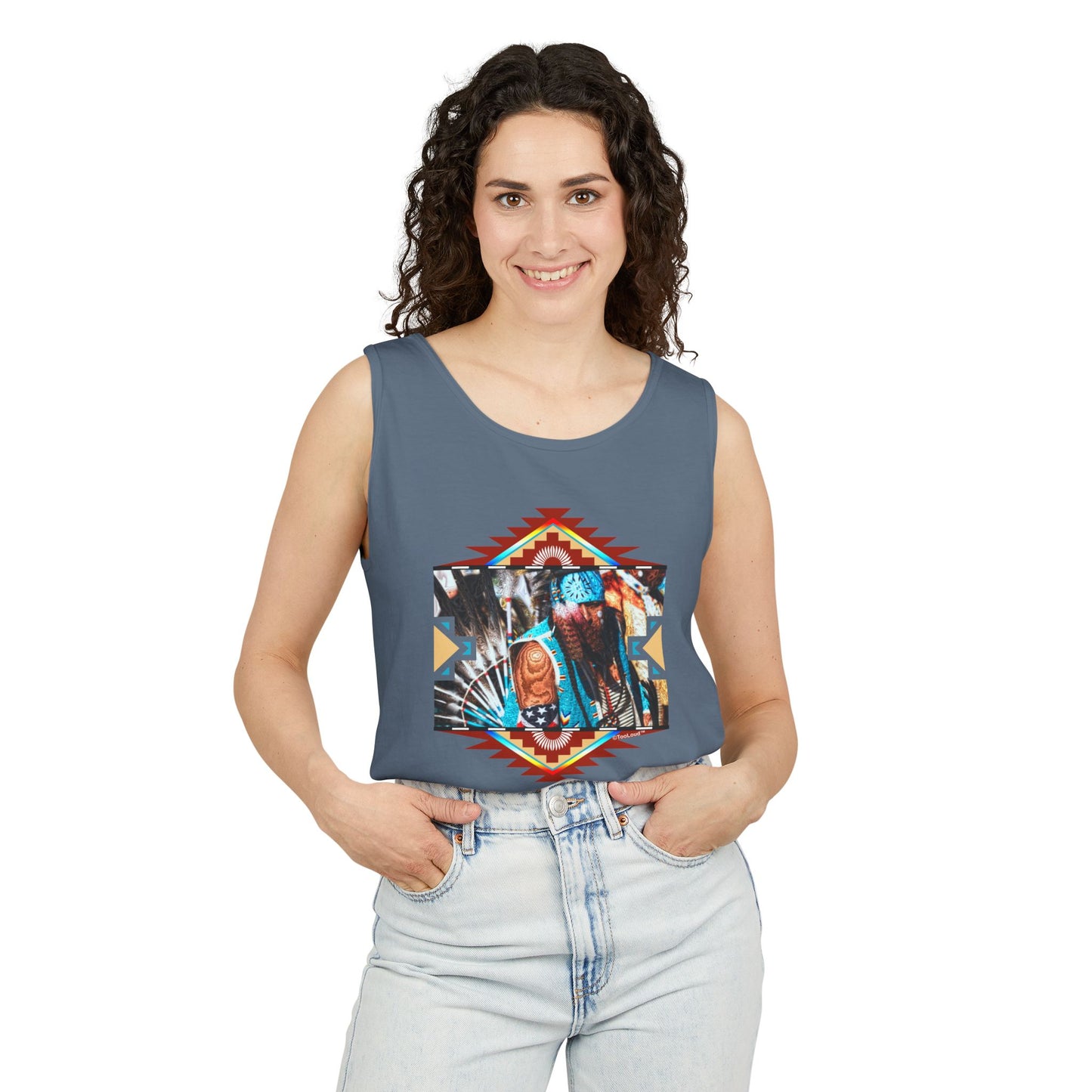 Native American Dancer Design #2 Loose Tank Top by TOOLOUD