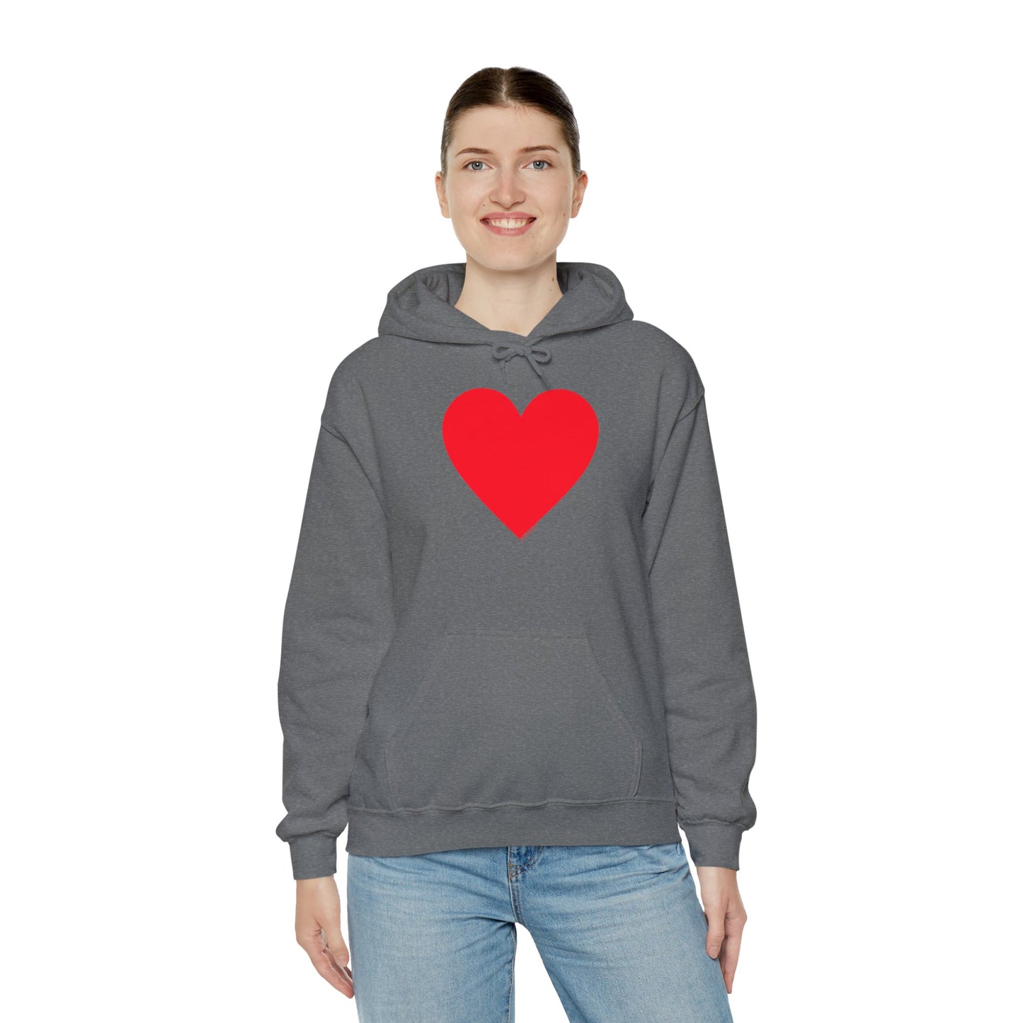 TOOLOUD Big Red Heart Valentine's Day Dark Unisex Hoodie Sweatshirt