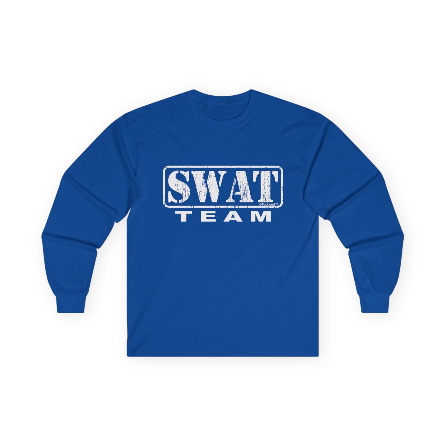 TOOLOUD SWAT Team Logo - Distressed Adult Long Sleeve Dark T-Shirt