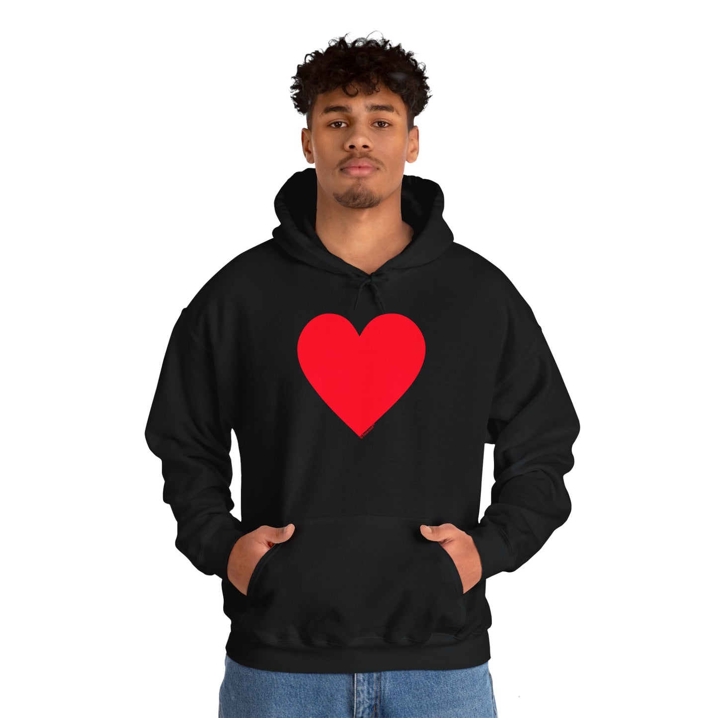 TOOLOUD Big Red Heart Valentine's Day Dark Unisex Hoodie Sweatshirt