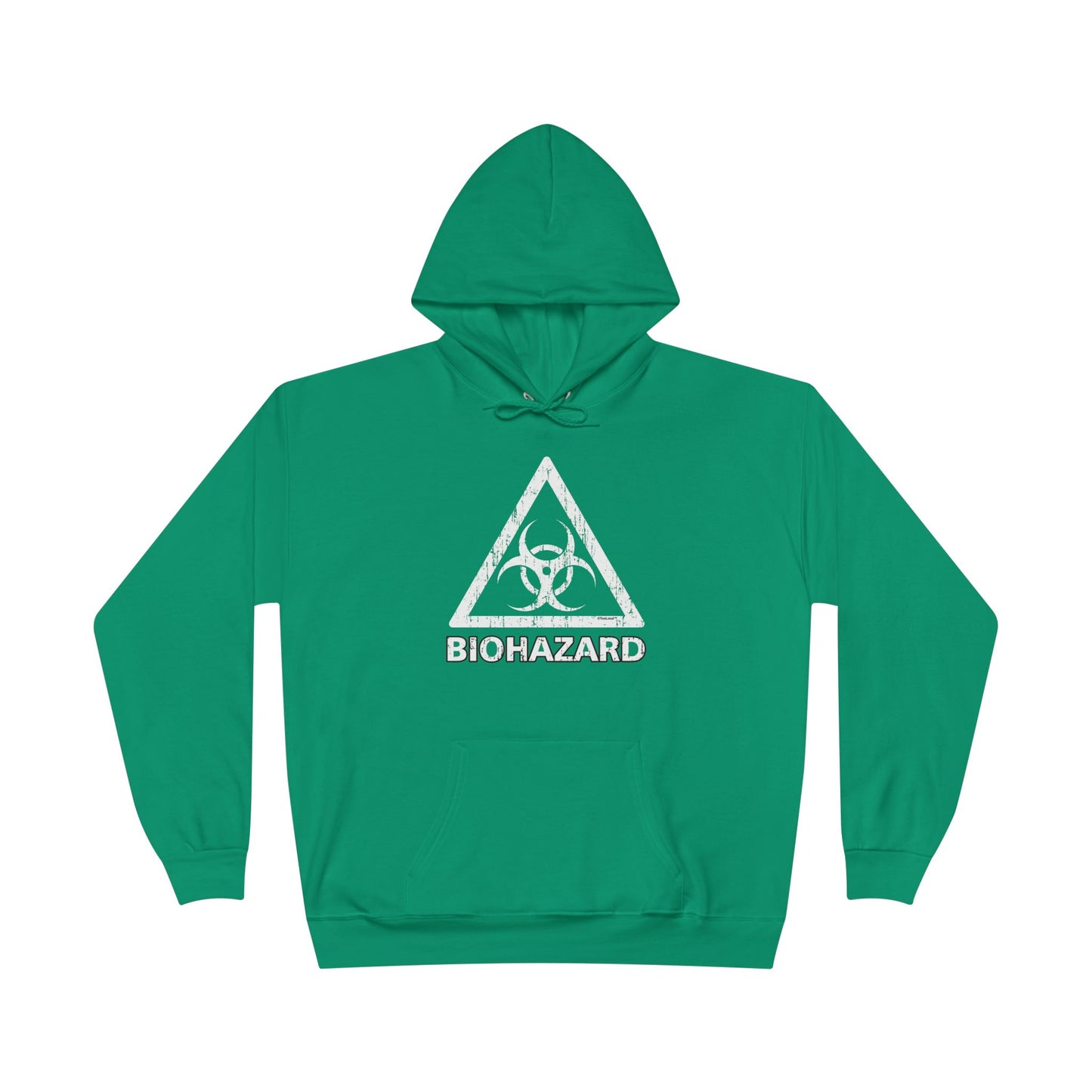 Biohazard Sign Distressed Dark Pullover Hoodie Sweatshirt by TOOLOUD