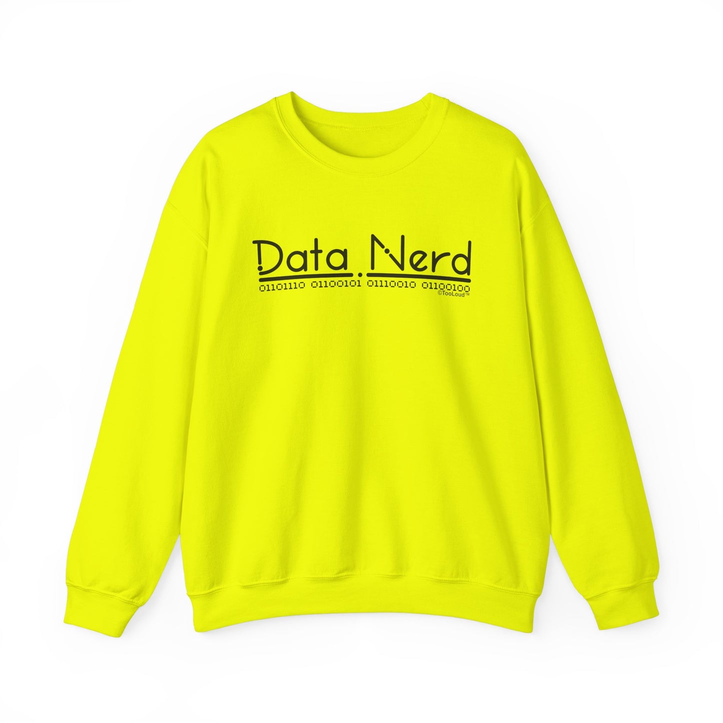Data Nerd Adult Crewneck Sweatshirt by TOOLOUD