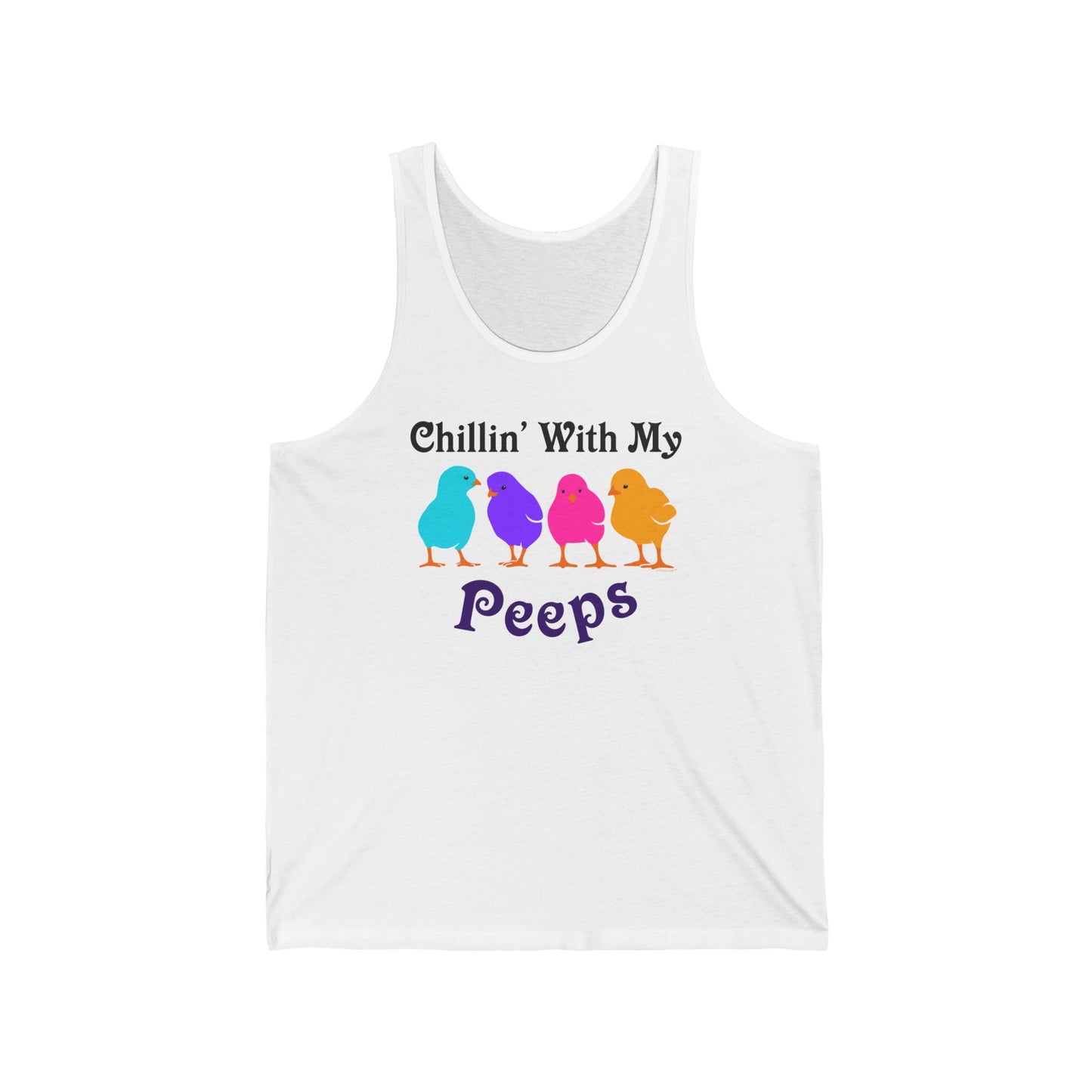 Chillin' with My Peeps Easter Women's Tank Top by TOOLOUD