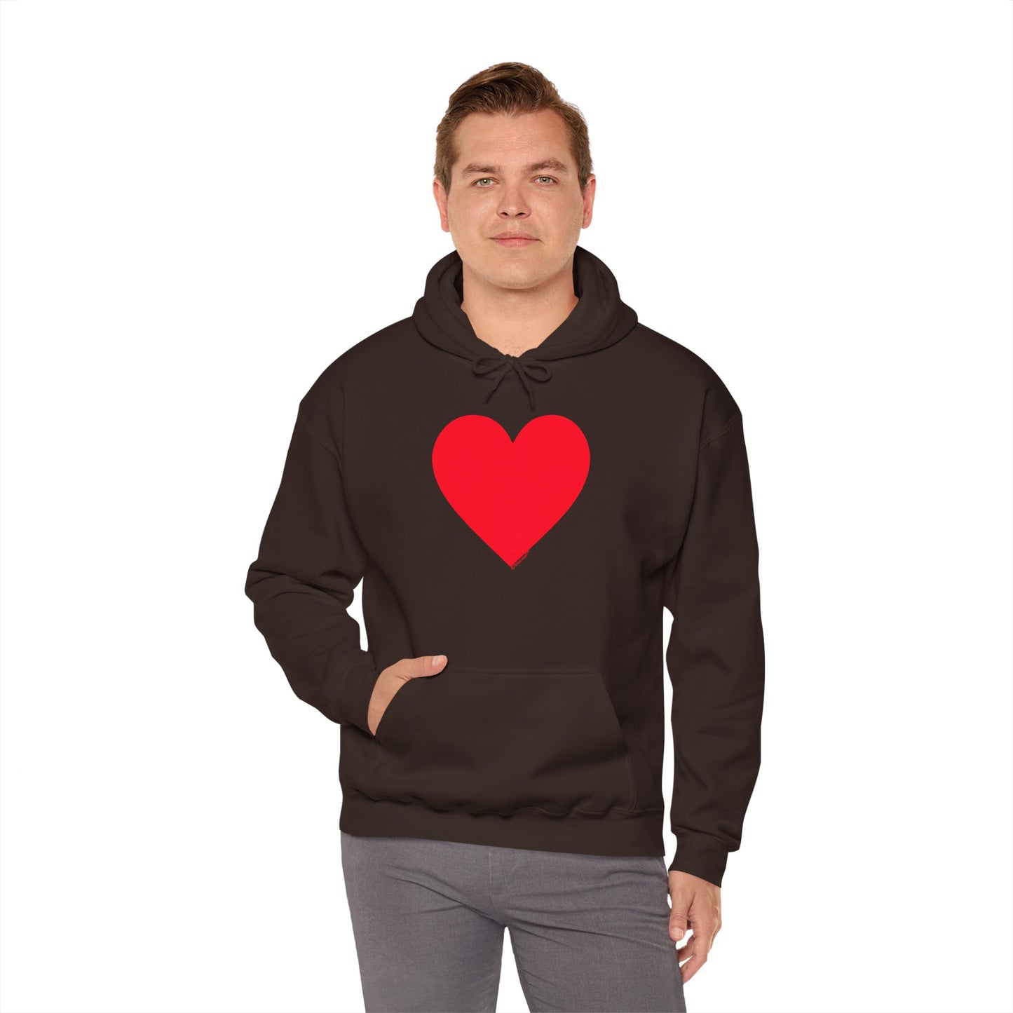 TOOLOUD Big Red Heart Valentine's Day Dark Unisex Hoodie Sweatshirt