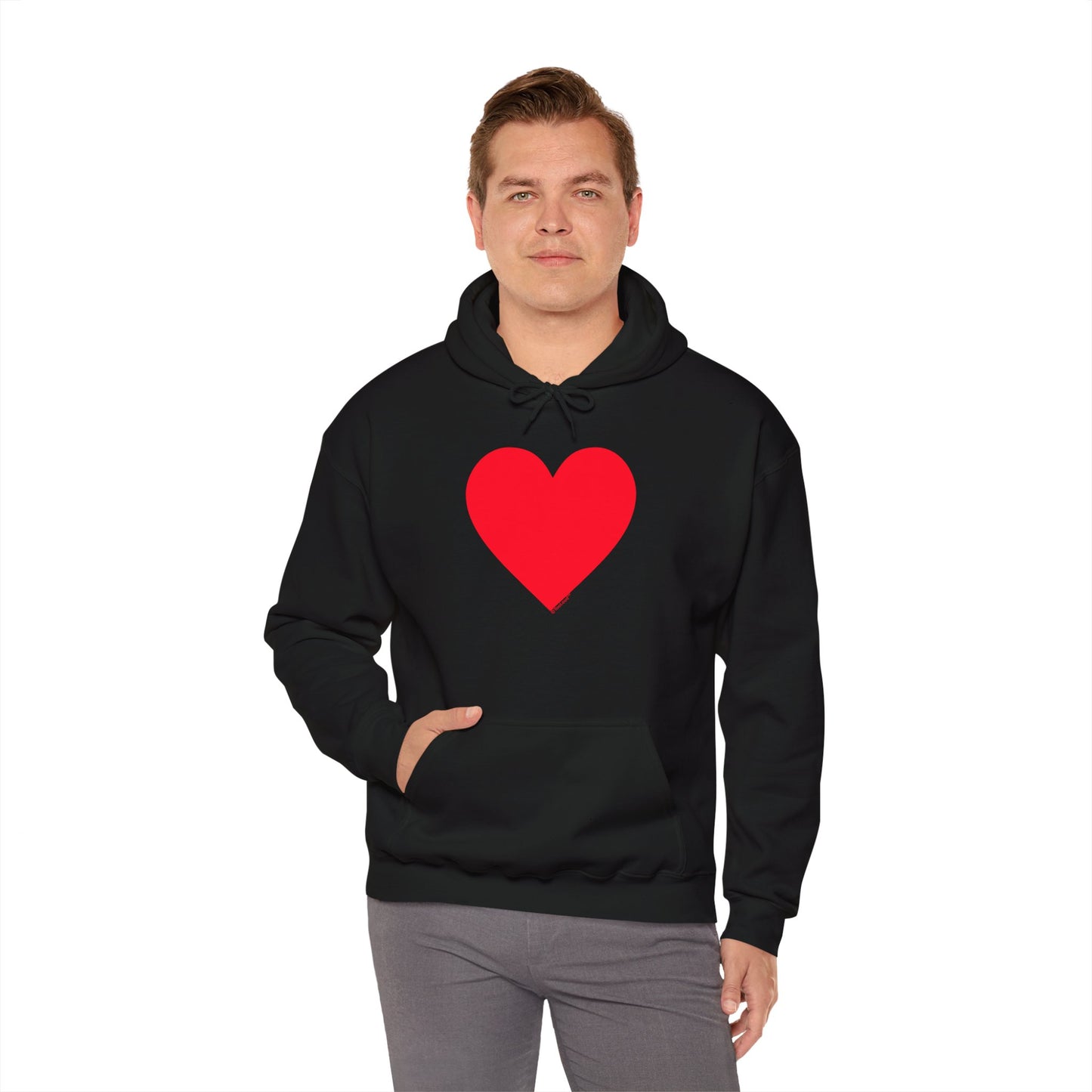TOOLOUD Big Red Heart Valentine's Day Dark Unisex Hoodie Sweatshirt