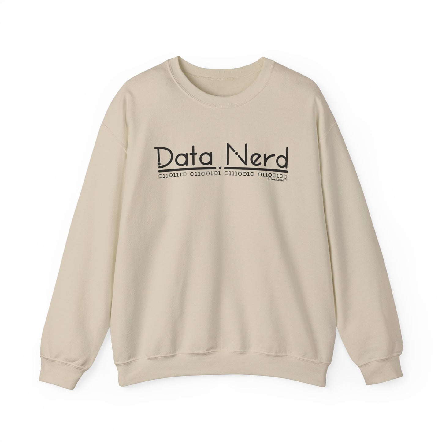 Data Nerd Adult Crewneck Sweatshirt by TOOLOUD