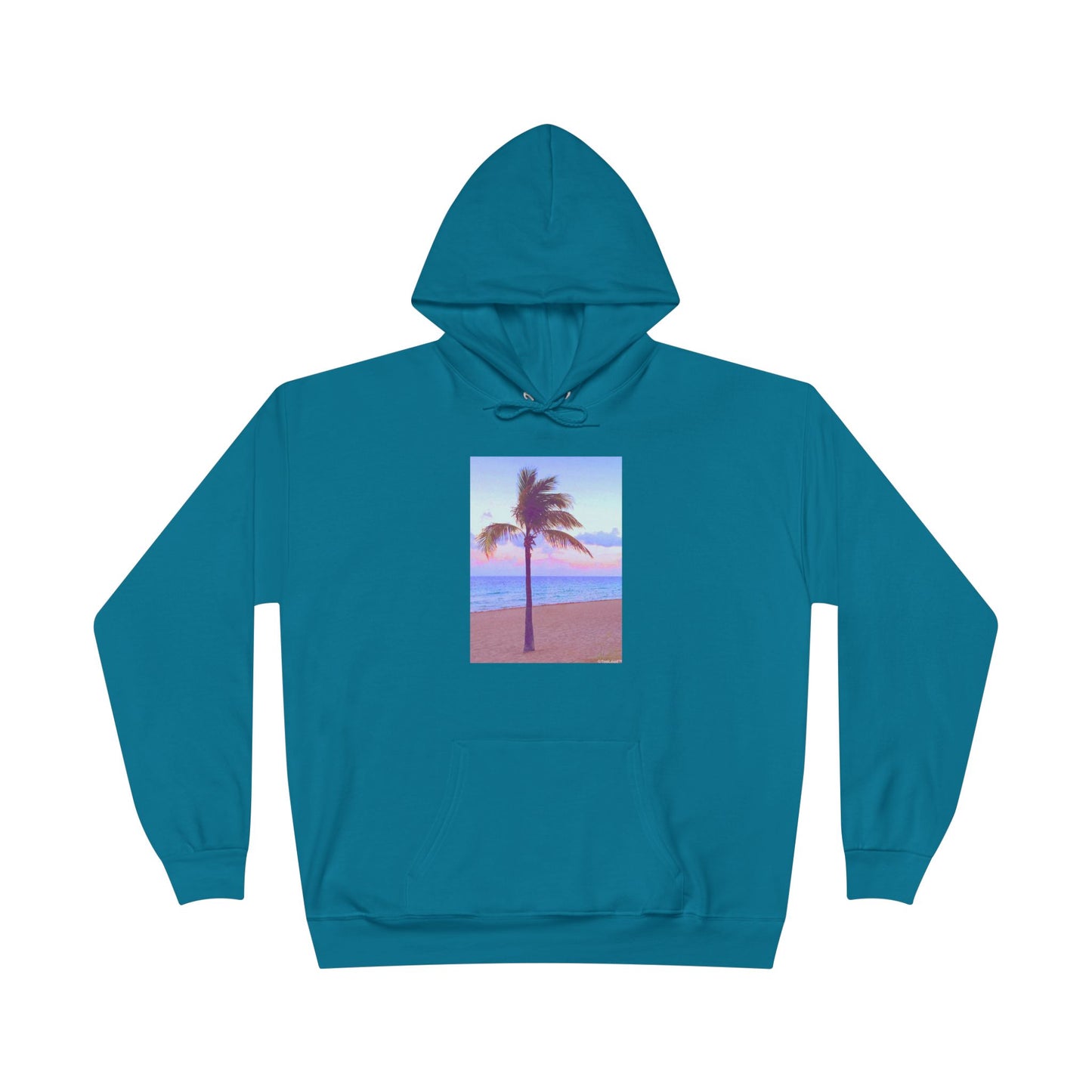 Palm Tree Beach Filter Adult Hoodie Sweatshirt by TOOLOUD