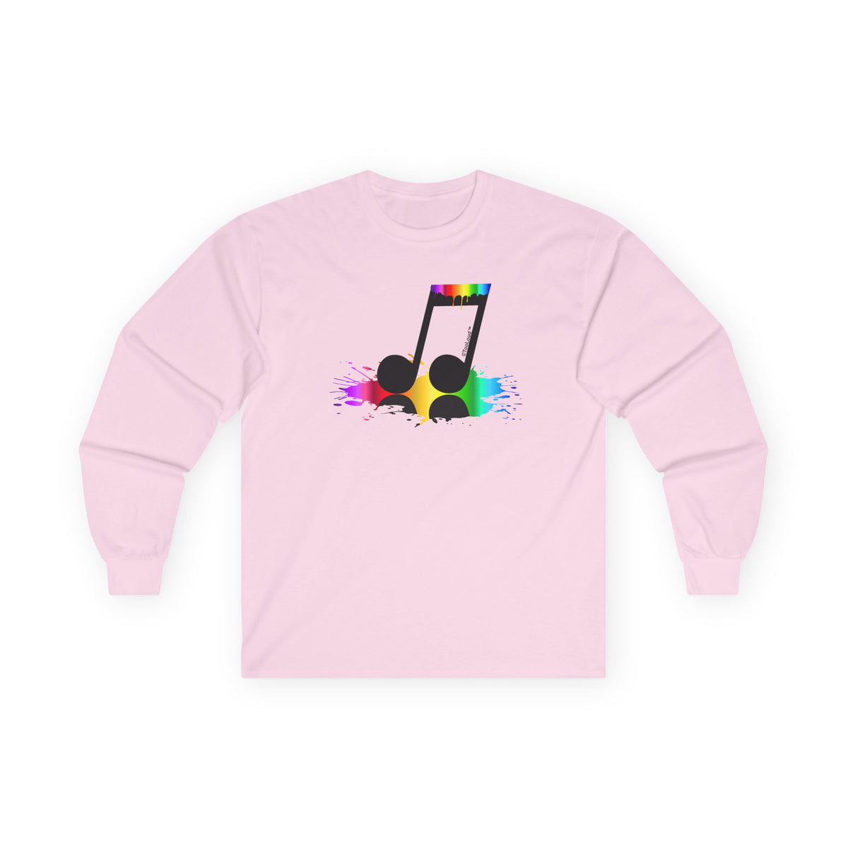 Paint Music Note Adult Long Sleeve Shirt by TOOLOUD
