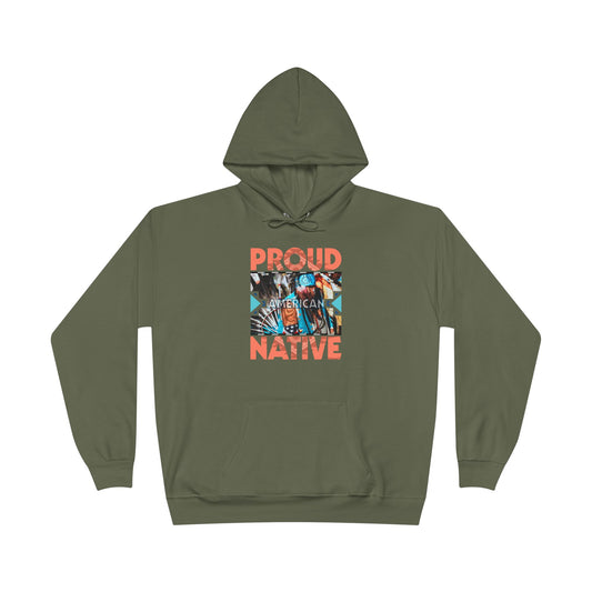 Proud Native American Dark Hoodie Sweatshirt by TOOLOUD