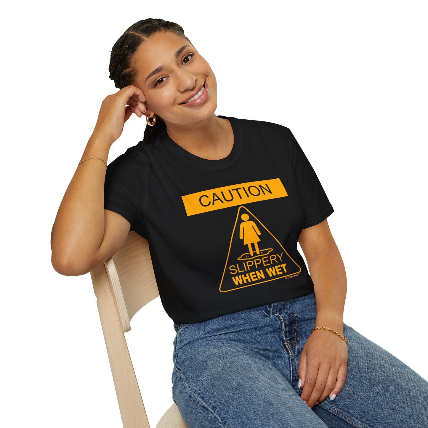 Slippery When Wet Women's Dark T-Shirt by TOOLOUD