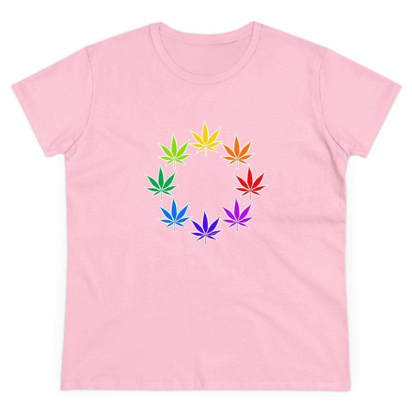 Rainbow Pot - Marijuana Leaf Women’s T-Shirt