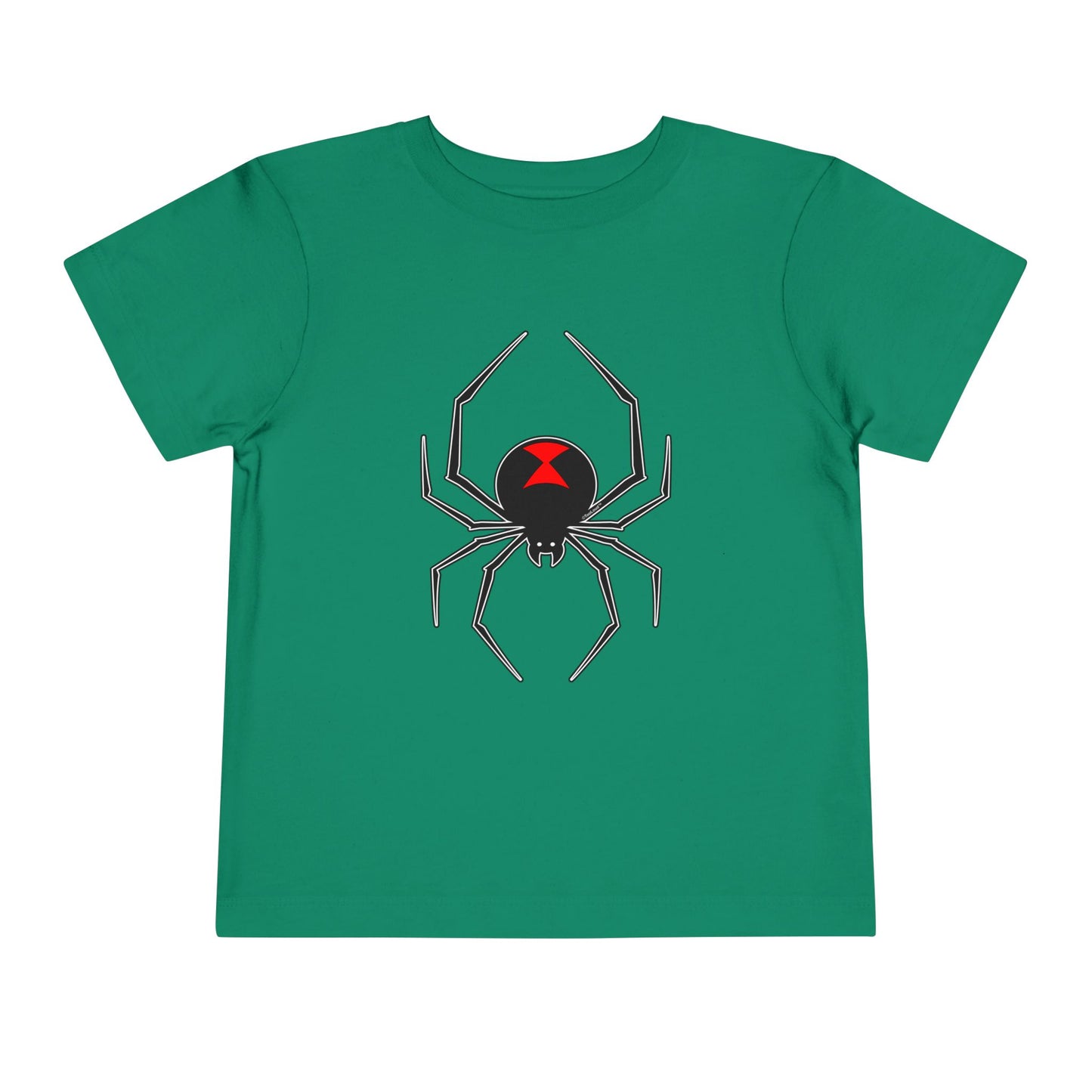 Black Widow Spider Design Toddler Dark T-Shirt by TOOLOUD