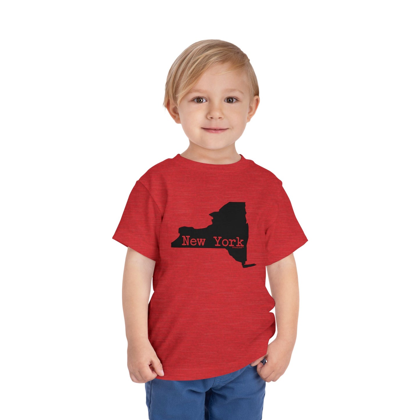 New York - United States Shape Toddler T-Shirt by TOOLOUD