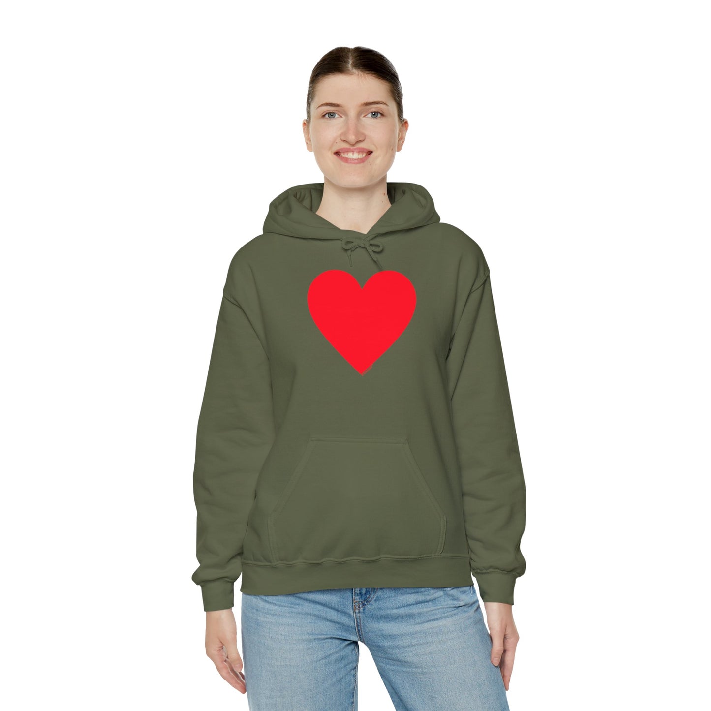 TOOLOUD Big Red Heart Valentine's Day Dark Unisex Hoodie Sweatshirt