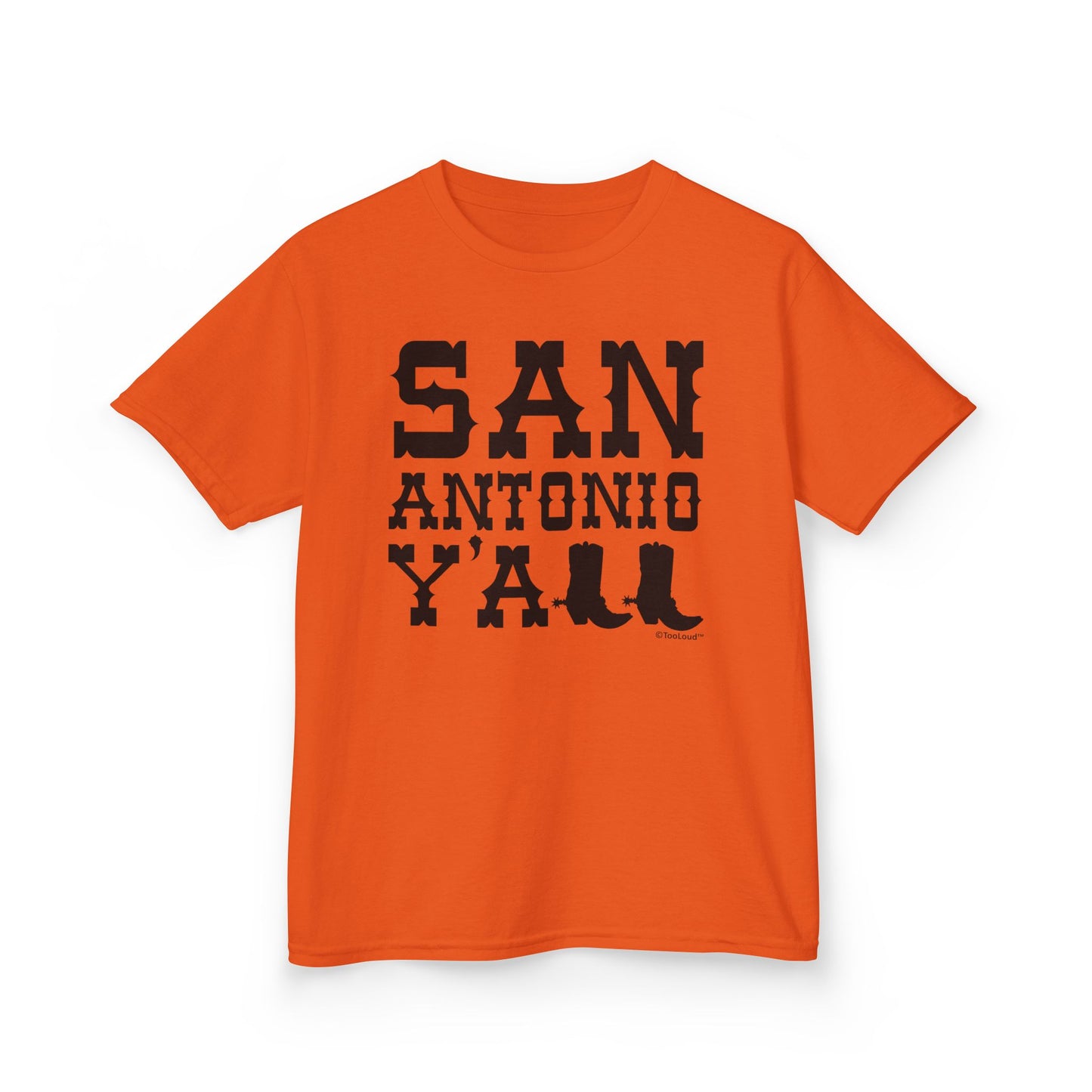 San Antonio Y’all – Boots – Texas Pride Children’s T-Shirt by TOOLOUD