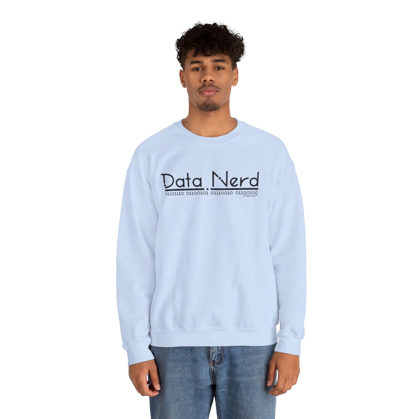 Data Nerd Adult Crewneck Sweatshirt by TOOLOUD