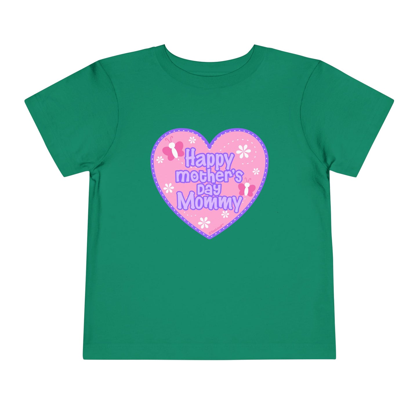 Happy Mother's Day Mommy - Pink Heart Toddler T-Shirt by TOOLOUD