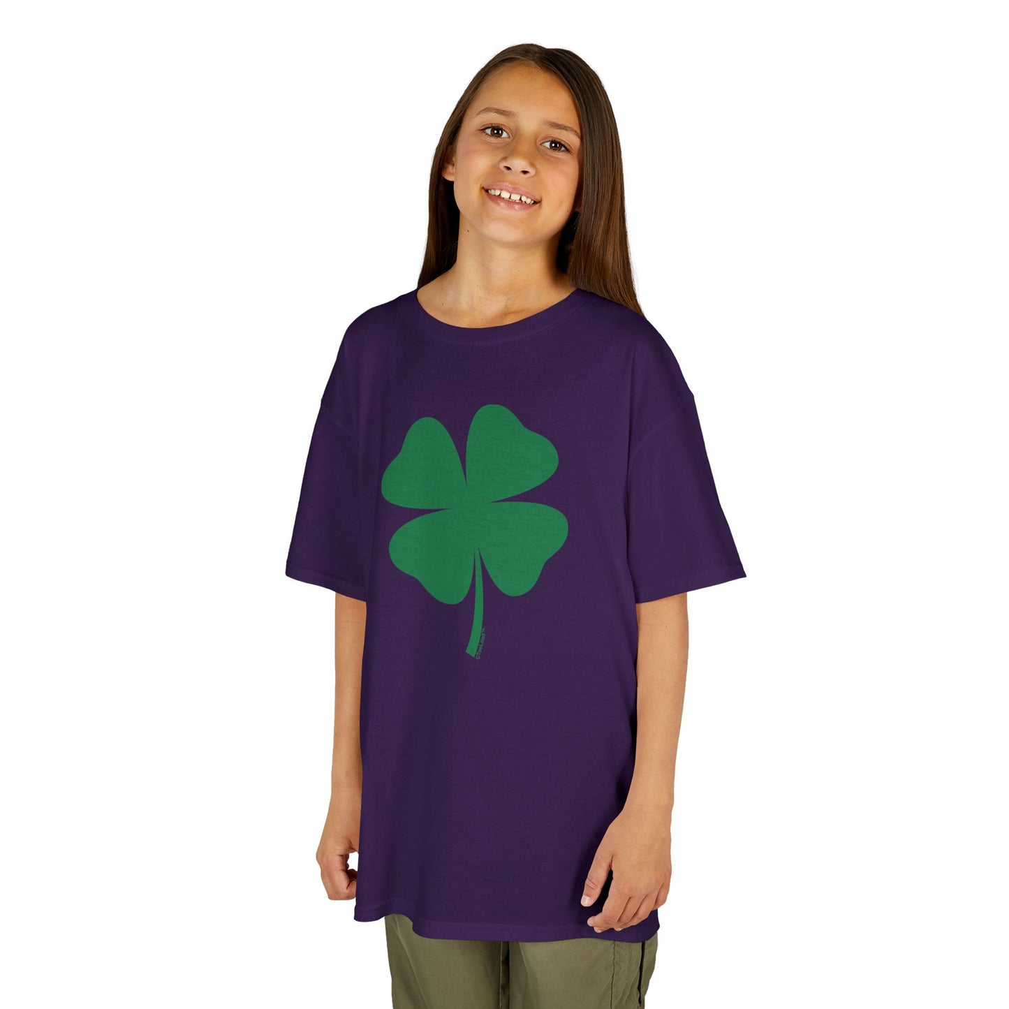 Lucky Four Leaf Clover St. Patrick's Day Children's T-Shirt by TOOLOUD