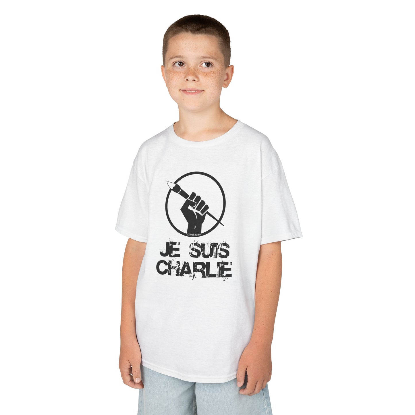 Je Suis Charlie Children's Heavy T-Shirt by TOOLOUD