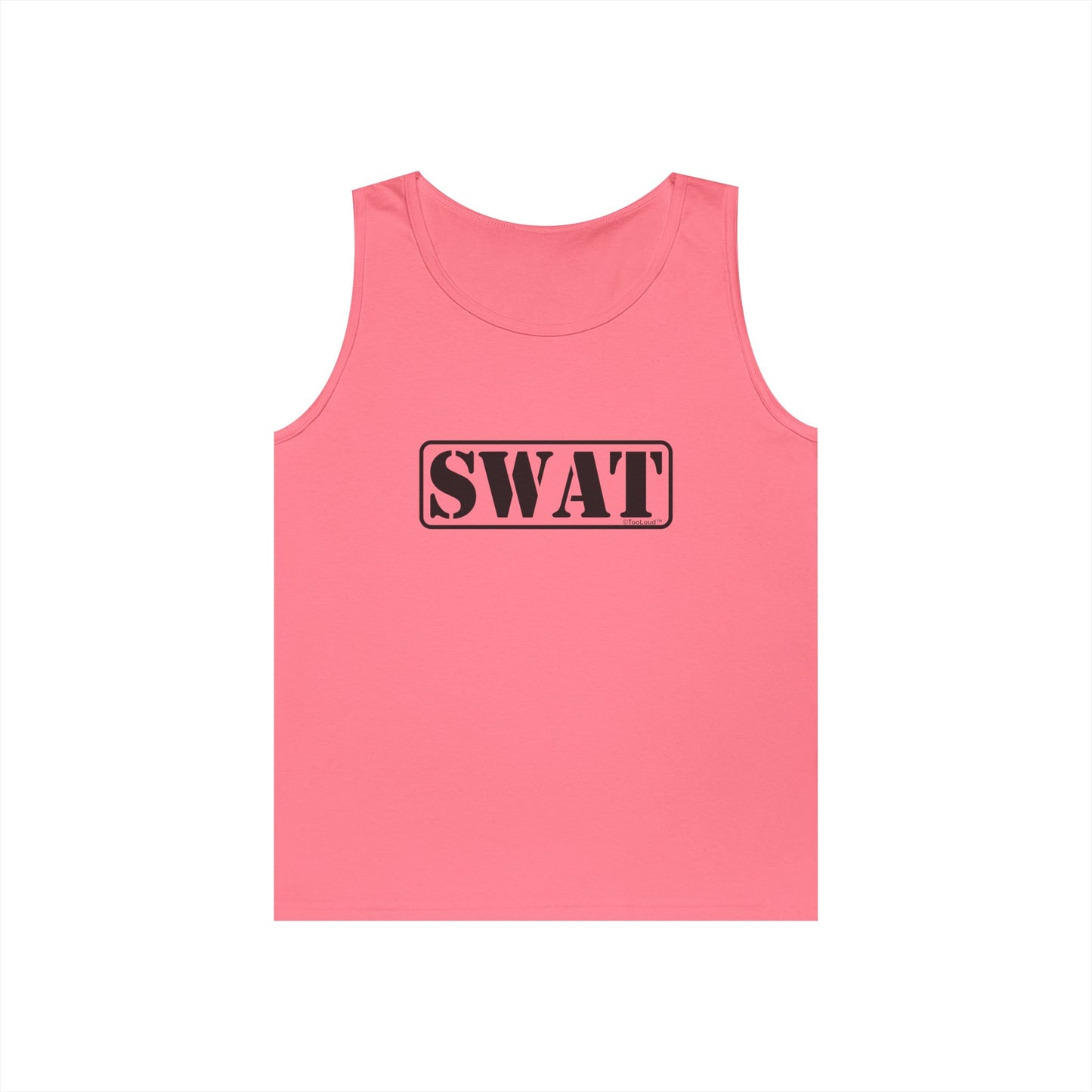 TOOLOUD SWAT Team Logo - Text #2 Unisex Tank Top Heavy Cotton
